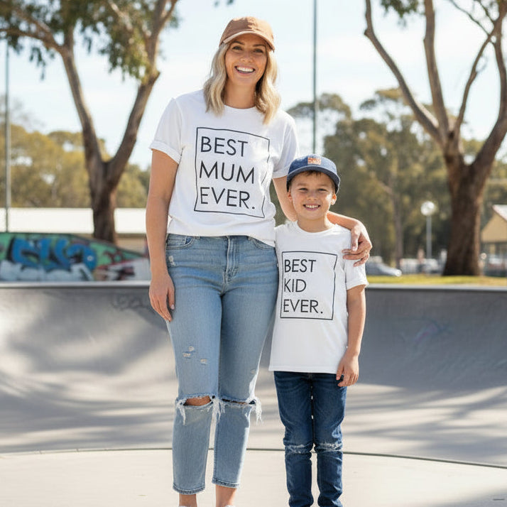 Matching Mother's Day T-Shirts, Best Mum Ever T-Shirt, Best Kid Ever T-Shirt, Matching T-Shirts, Mother Son Matching, Mummy Son Matching