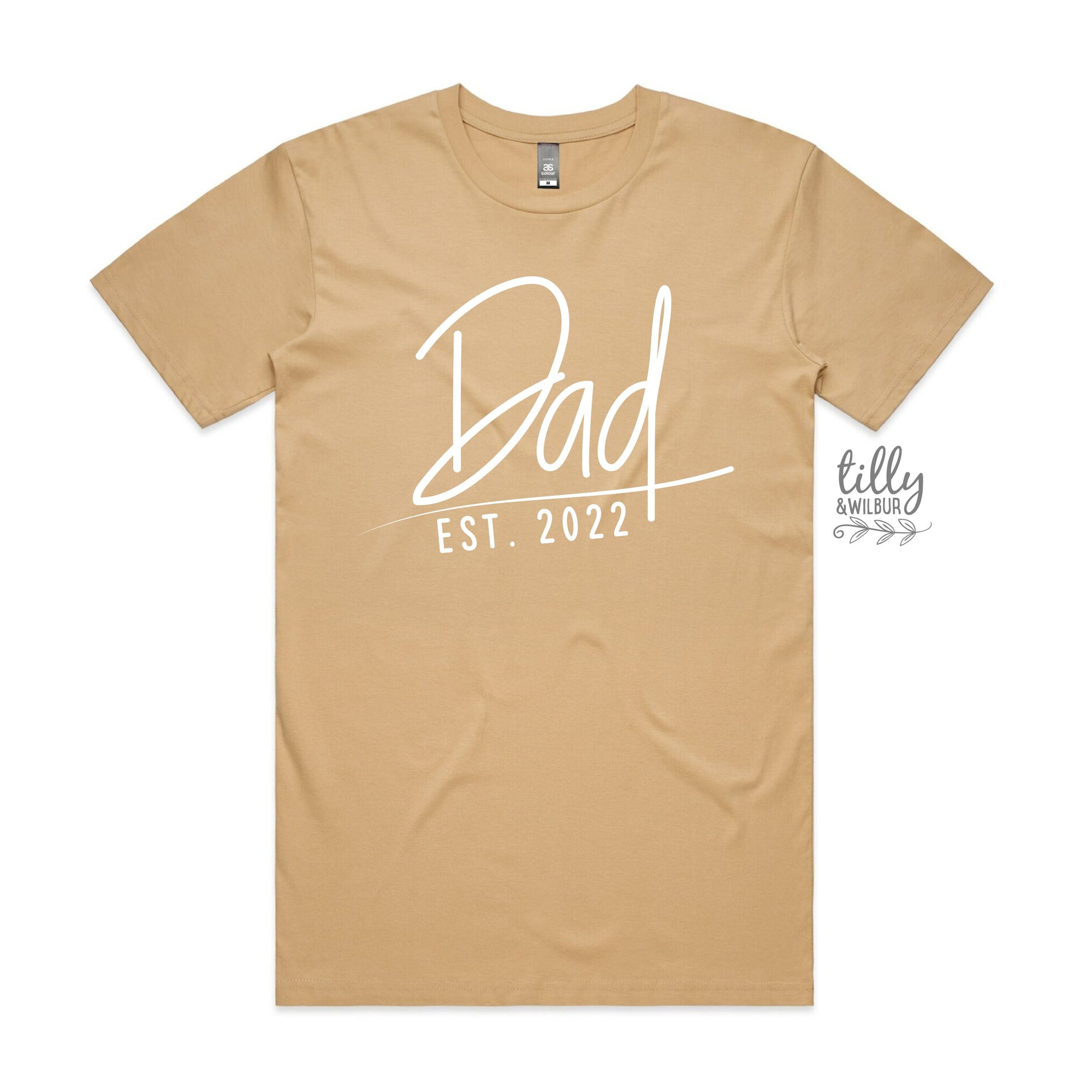 Dad Est. T-Shirt, Personalised Dad T-Shirt, Father's Day Gift, Men's Shirt Gift, Pregnancy Announcement Tee, New Dad Gift, Baby Shower Gift