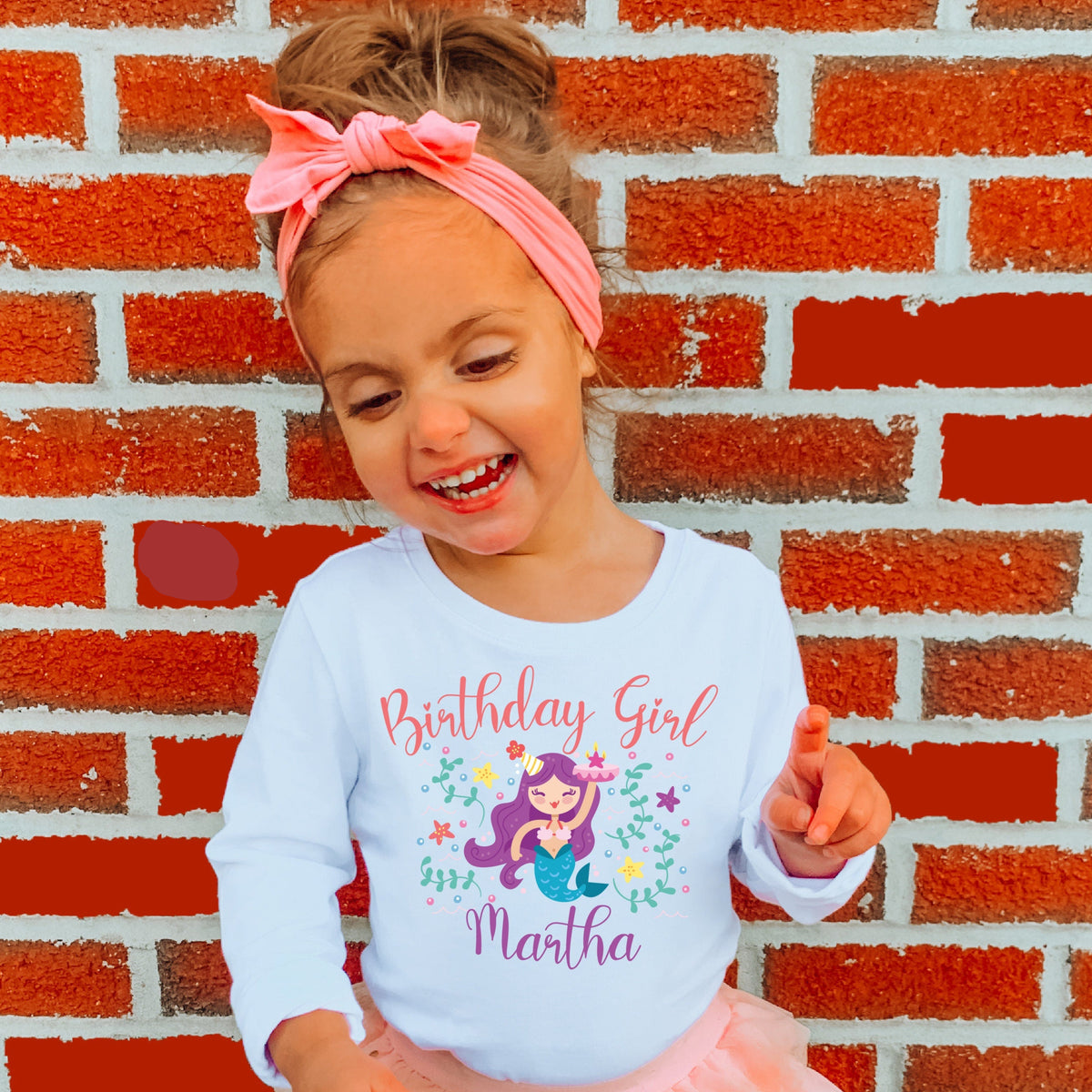 Personalised Birthday Girl T-Shirt, Mermaid Birthday Girl Shirt, Mermaid Birthday Party, Birthday Girl Outfit, Under The Sea Birthday Party