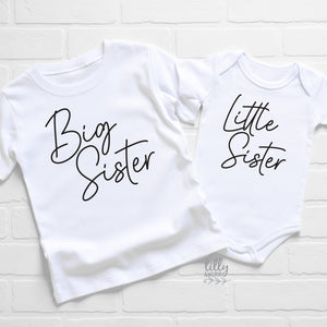 Big Sister Little Sister Matching Set, Big Sis Little Sis Set, Matching Sister Gifts, Matching Sibling T-Shirts, Pregnancy Announcement