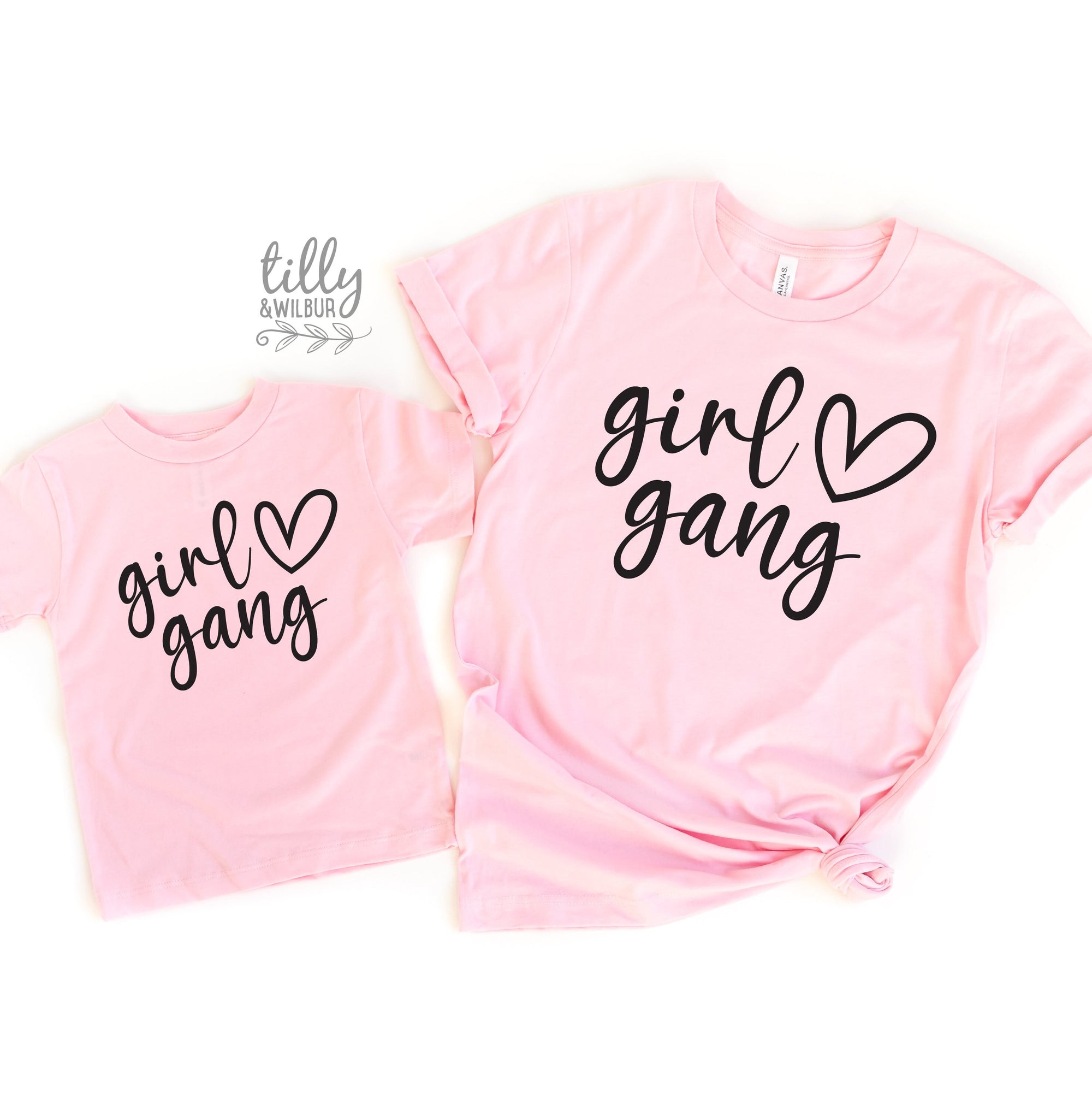 Girl Gang T-Shirts, Matching Mummy And Me T-Shirts, Mother And Daughter Shirts, Mother's Day Gifts, Mum of Girls Shirts, Girl Mum Gifts