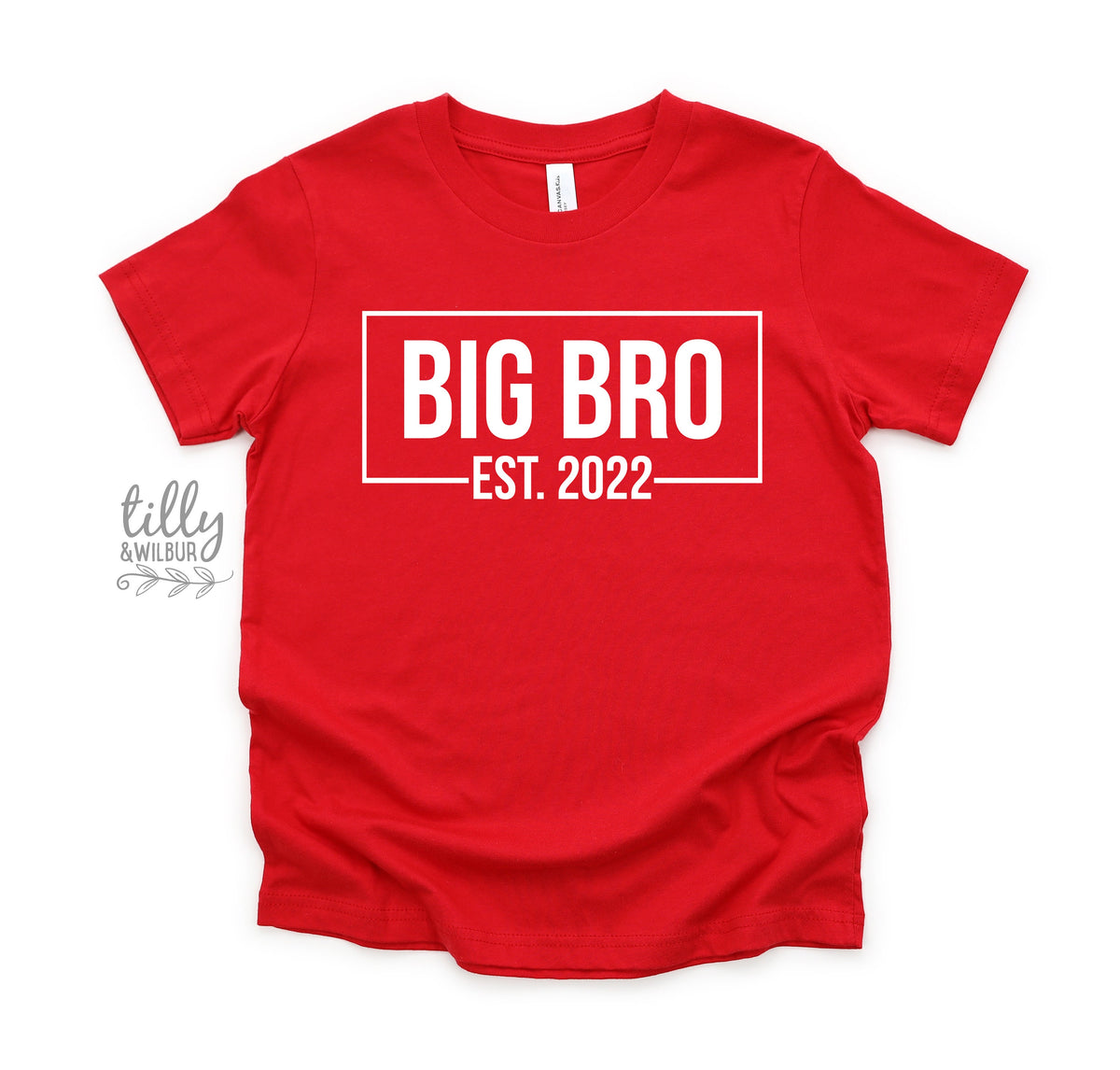 Big Brother T-Shirt, Big Bro Est, Promoted To Big Brother T-Shirt, Personalised Date, I&#39;m Going To Be A Big Brother, Pregnancy Announcement