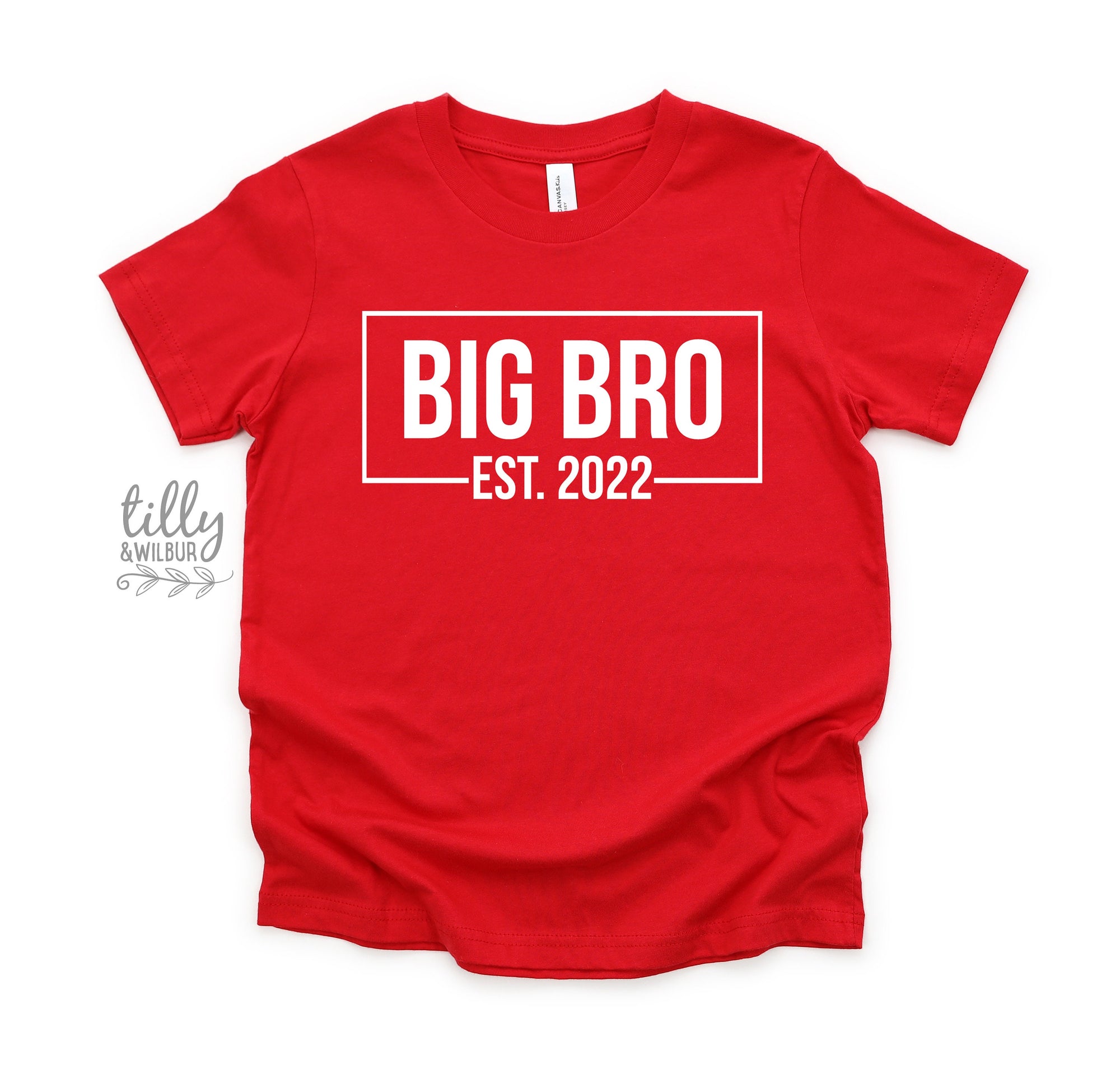 Big Brother T-Shirt, Big Bro Est, Promoted To Big Brother T-Shirt, Personalised Date, I'm Going To Be A Big Brother, Pregnancy Announcement