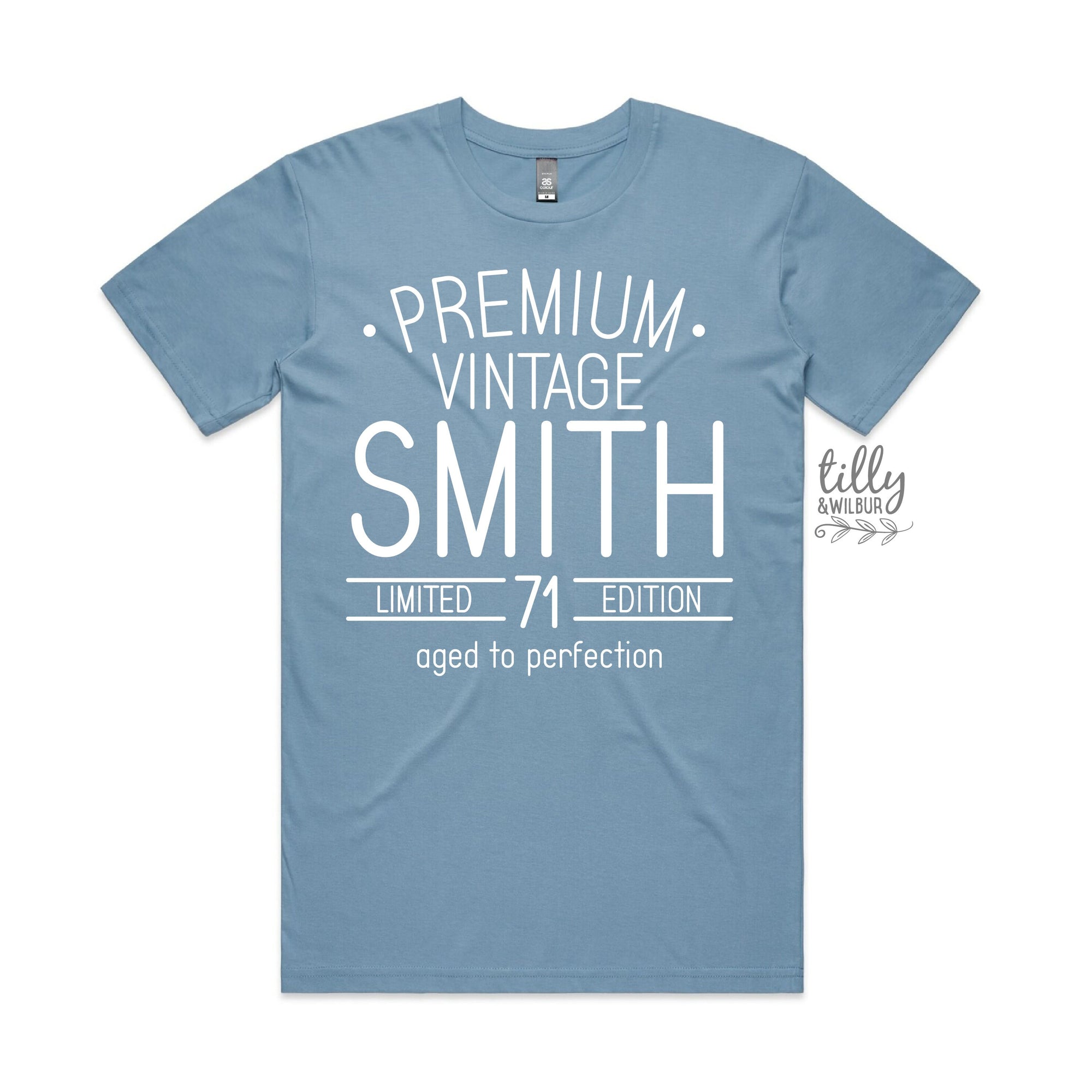 Men's Birthday T-Shirt, Premium Vintage T-Shirt, Personalised Birthday T-Shirt For Men, Limited Edition Men's Tee, Aged To Perfection Shirt