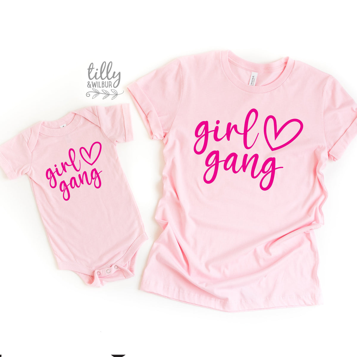 Girl Gang T-Shirts, Matching Mummy And Me T-Shirts, Mother And Daughter Shirts, Mother&#39;s Day Gifts, Mum of Girls Shirts, Girl Mum Gifts