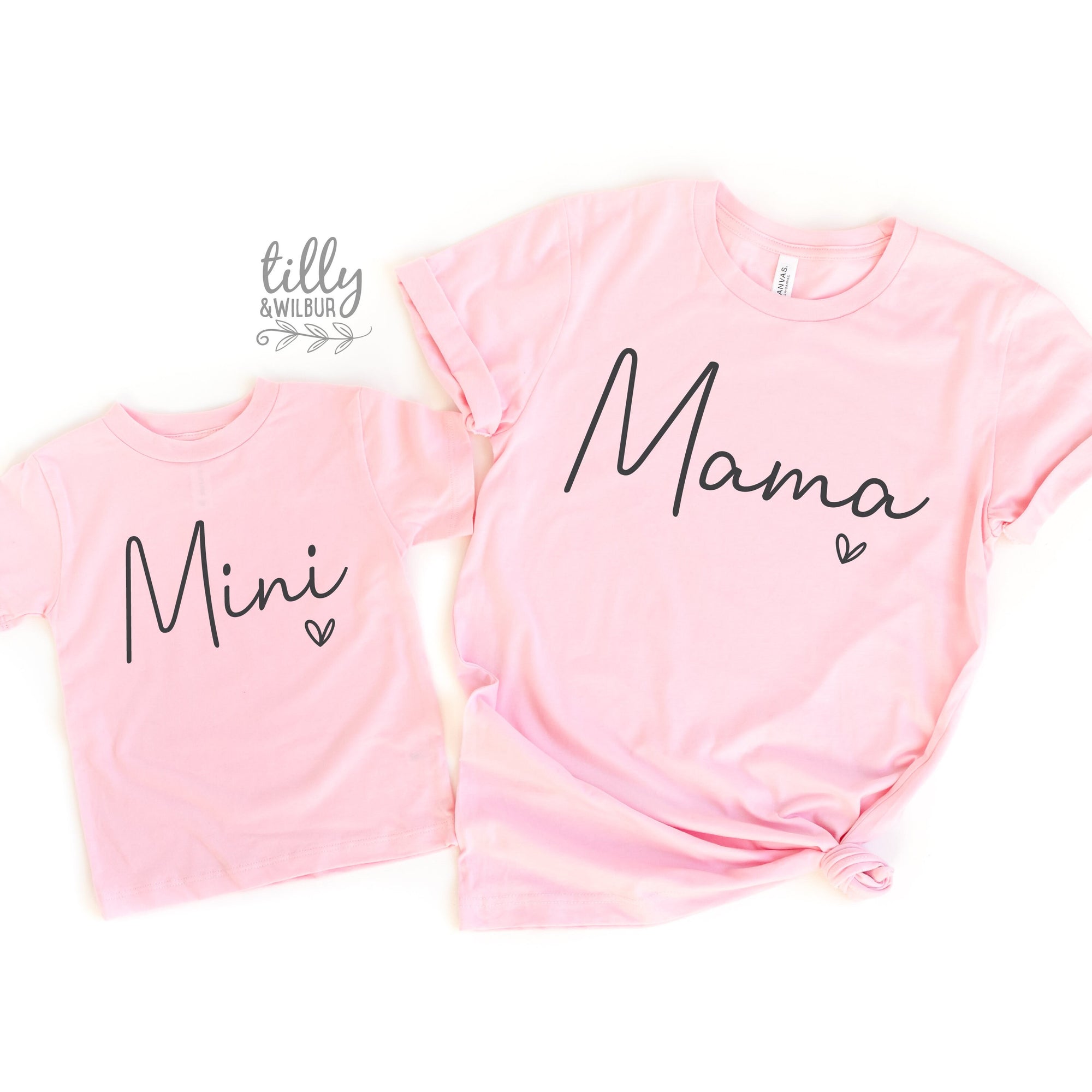 Mama & Me, Mama T-Shirt, Mini Bodysuit, Mama And Mama's Mini Matching Outfits, Our First Mother's Day, Mother Daughter, Mommy And Me Gift