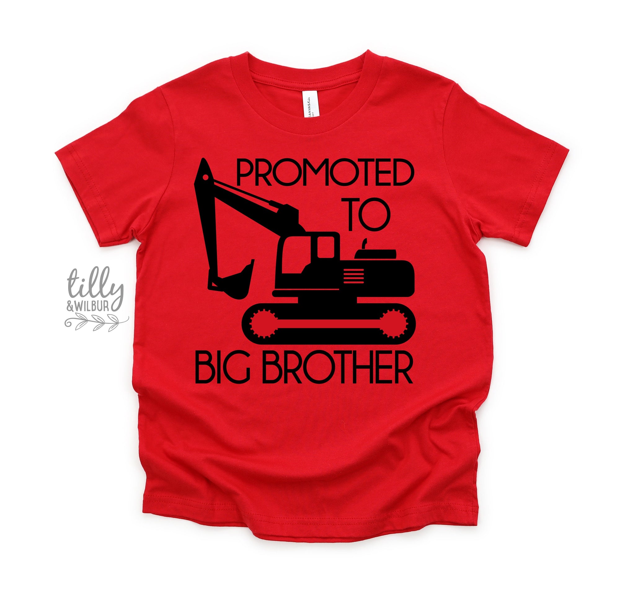 Big Brother T-Shirt, Promoted To Big Brother Shirt, Excavator T-Shirt, Digger T-Shirt, I'm Going To Be A Big Brother, Pregnancy Announcement