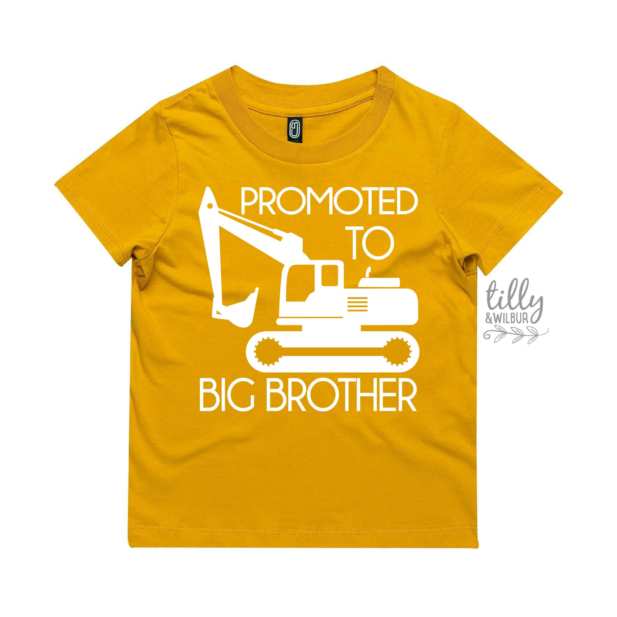 Big Brother T-Shirt, Promoted To Big Brother Shirt, Excavator T-Shirt, Digger T-Shirt, I'm Going To Be A Big Brother, Pregnancy Announcement