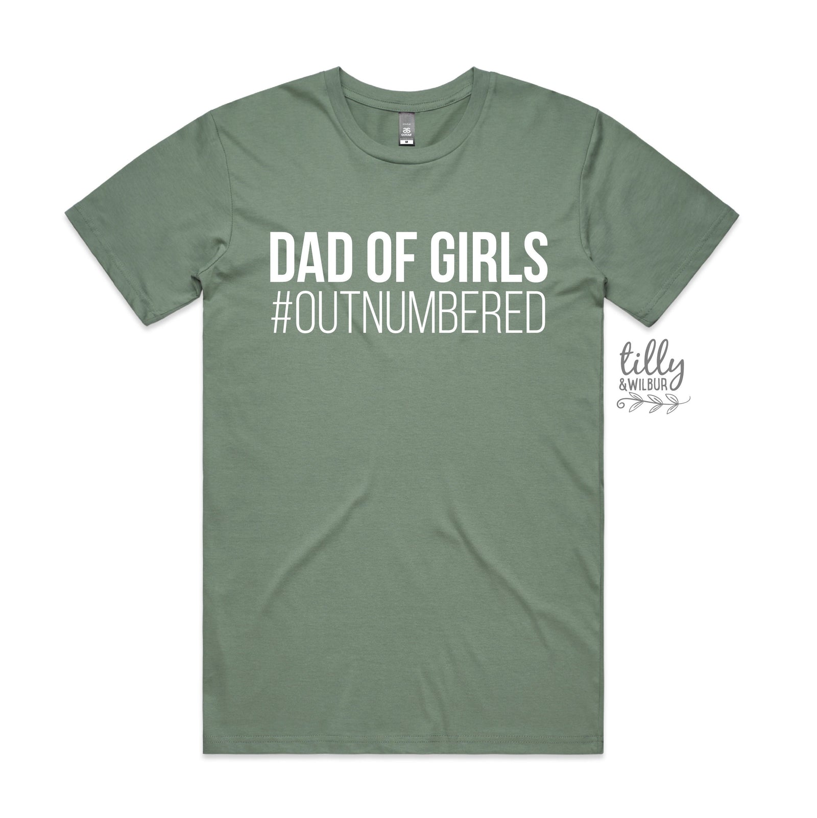 Dad T-Shirt, Dad Of Girls #Outnumbered, Father's Day T-Shirt, Father's Day Gift, Dad Of Daughters, Dad Gift, Dad T-Shirt, Funny Dad T-Shirt