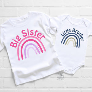 Big Sister Little Brother Set, Matching Sister Brother Outfits, Matchy Matchy Sibling T-Shirts, Big Sister Shirt, Little Brother Bodysuit
