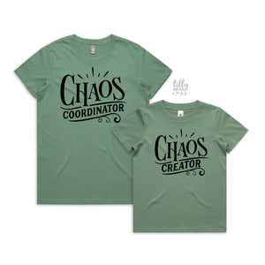 Mother And Son Matching T-Shirts, Chaos Creator And Chaos Coordinator Matching Set, Mummy And Me Matching Outfits, First Mother's Day Gift