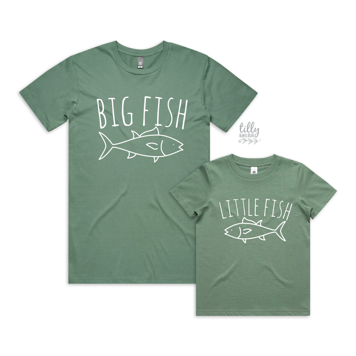 Big Fish Little Fish Father Son Matching Shirts, Big Fish Little Fish, Matching Dad And Baby, Matching Dad And Kid, Father&#39;s Day Gift, Daddy
