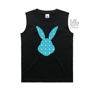 Easter T-Shirt, Bunny T-Shirt, Rabbit T-Shirt, Easter Shirt, Rabbit Shirt, Funny Easter Gift, Hip Hop Easter Clothing, Blue Patterned Bunny