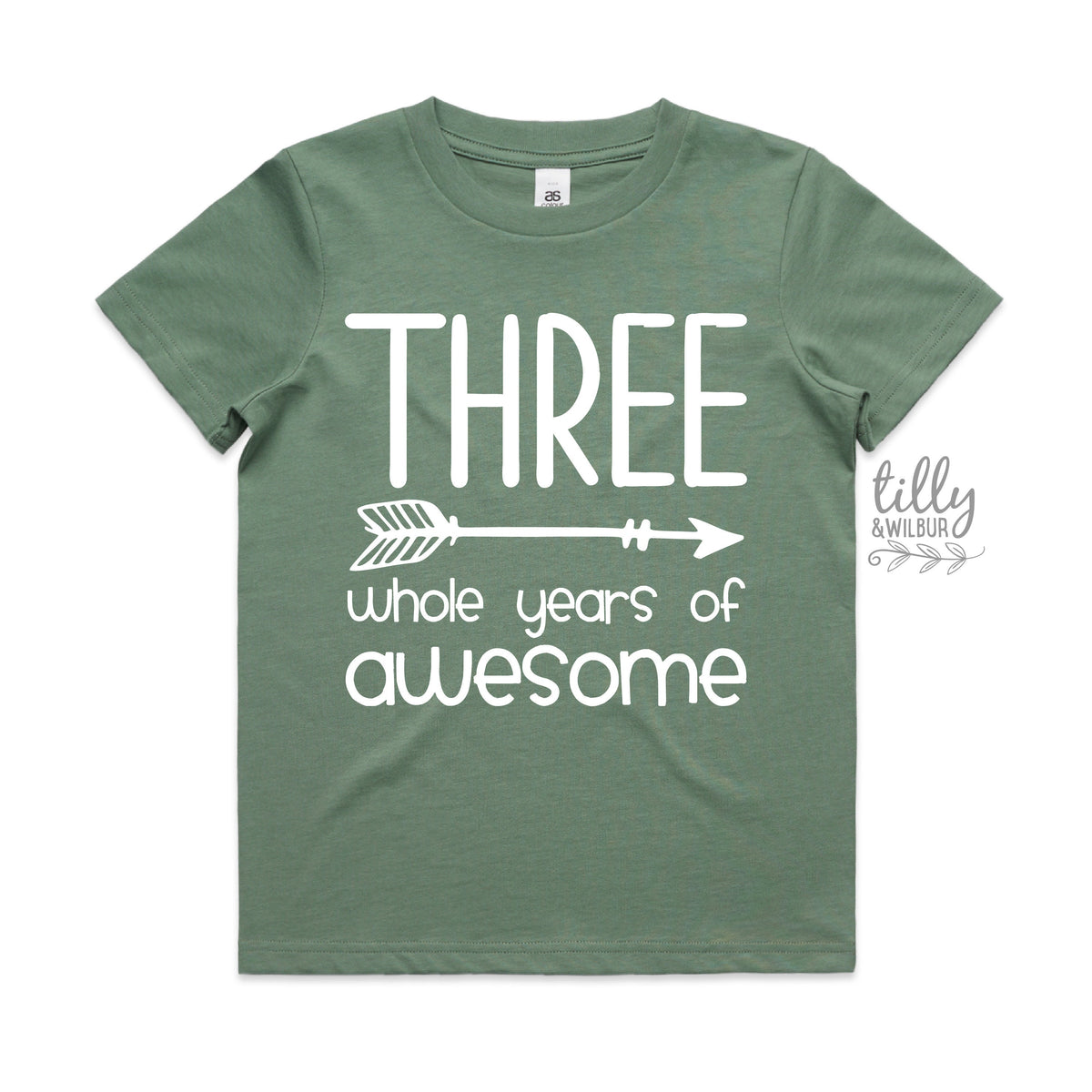 Three Whole Years Of Awesome Birthday T-Shirt, Boy&#39;s 3rd Birthday T-Shirt, Third Birthday Gift, 3rd Birthday Outfit, 3rd Birthday Boy Gift
