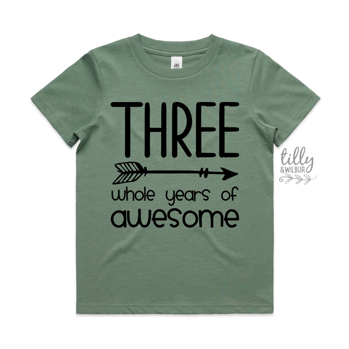 Three Whole Years Of Awesome Birthday T-Shirt, Boy&#39;s 3rd Birthday T-Shirt, Third Birthday Gift, 3rd Birthday Outfit, 3rd Birthday Boy Gift