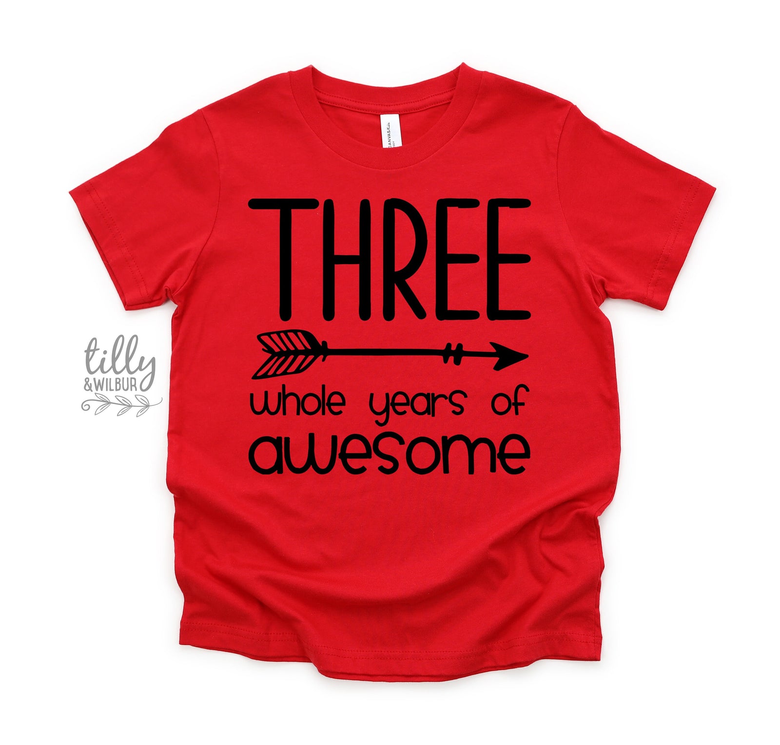 Three Whole Years Of Awesome Birthday T-Shirt, Boy's 3rd Birthday T-Shirt, Third Birthday Gift, 3rd Birthday Outfit, 3rd Birthday Boy Gift