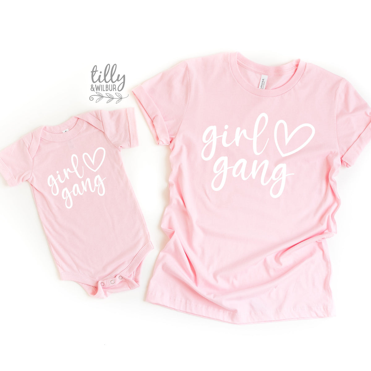 Girl Gang T-Shirts, Matching Mummy And Me T-Shirts, Mother And Daughter Shirts, Mother&#39;s Day Gifts, Mum of Girls Shirts, Girl Mum Gifts
