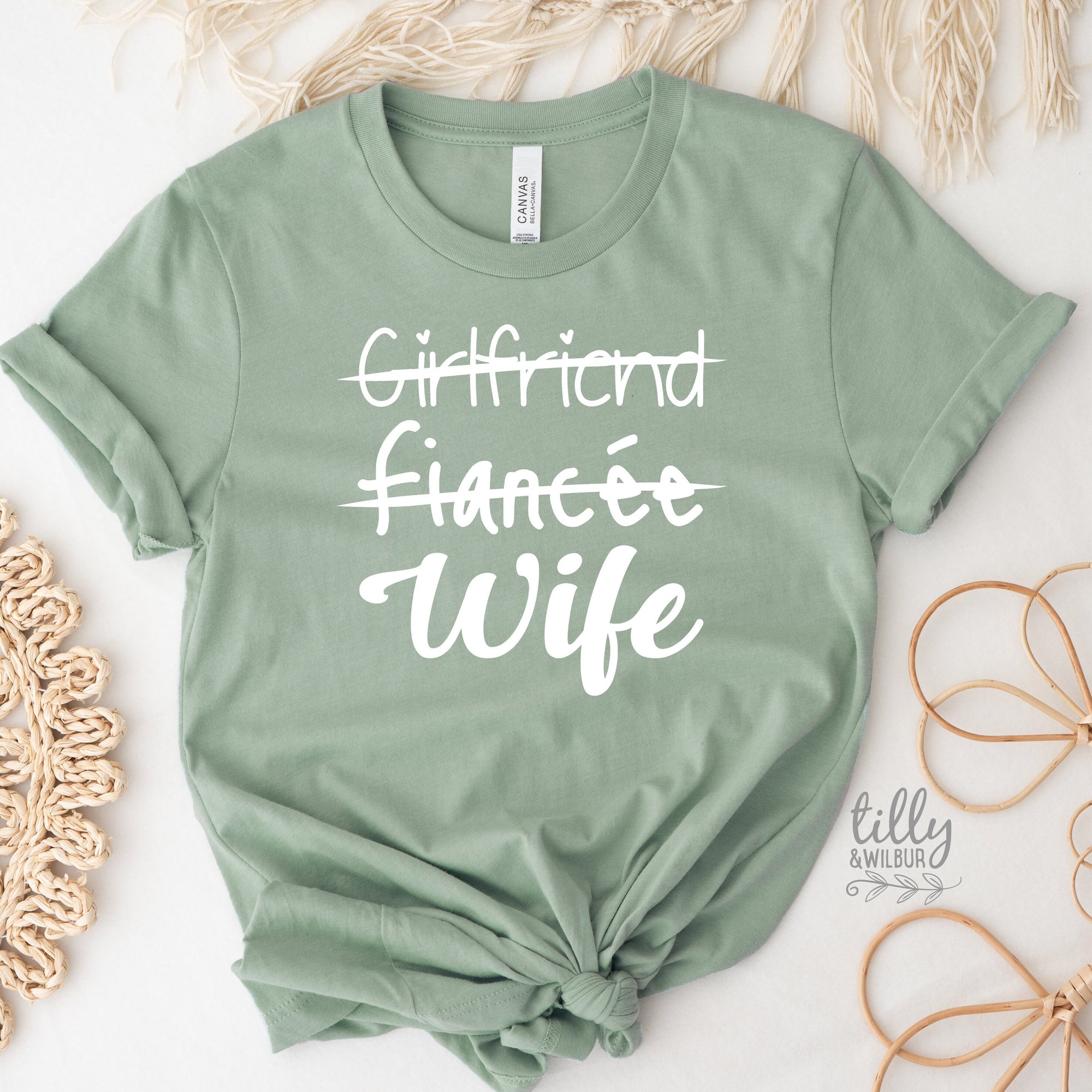 Girlfriend Fiancee Wife T-Shirt, Wedding T-Shirt, Bride T-Shirt, Wedding Gift, Engagement T-Shirt, Hens Party, Just Married, Wifey T-Shirt