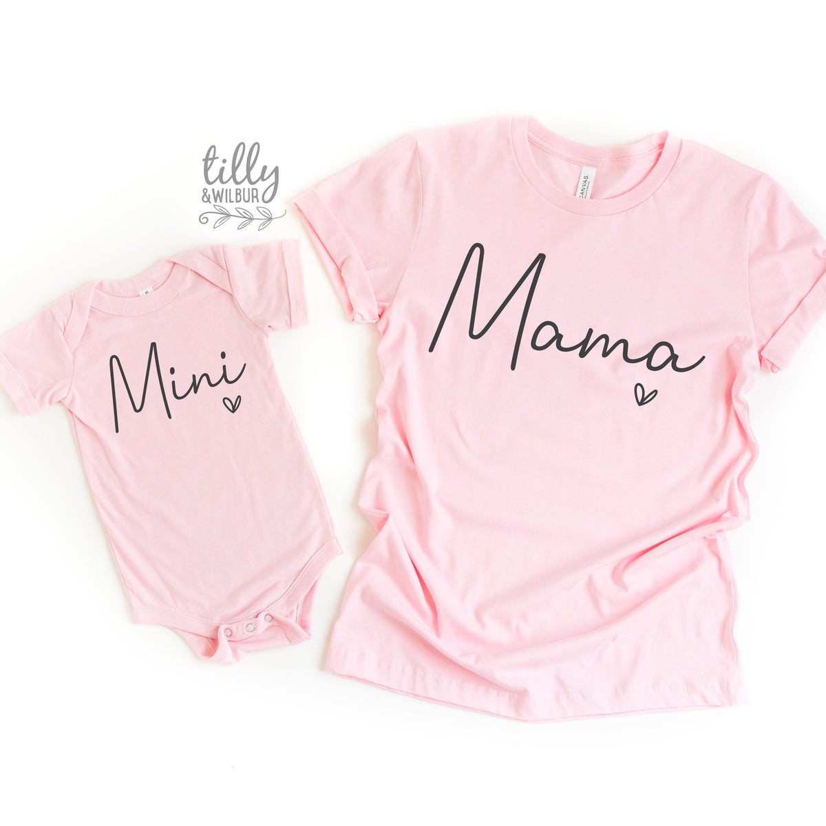 Mama &amp; Me, Mama T-Shirt, Mini Bodysuit, Mama And Mama&#39;s Mini Matching Outfits, Our First Mother&#39;s Day, Mother Daughter, Mommy And Me Gift