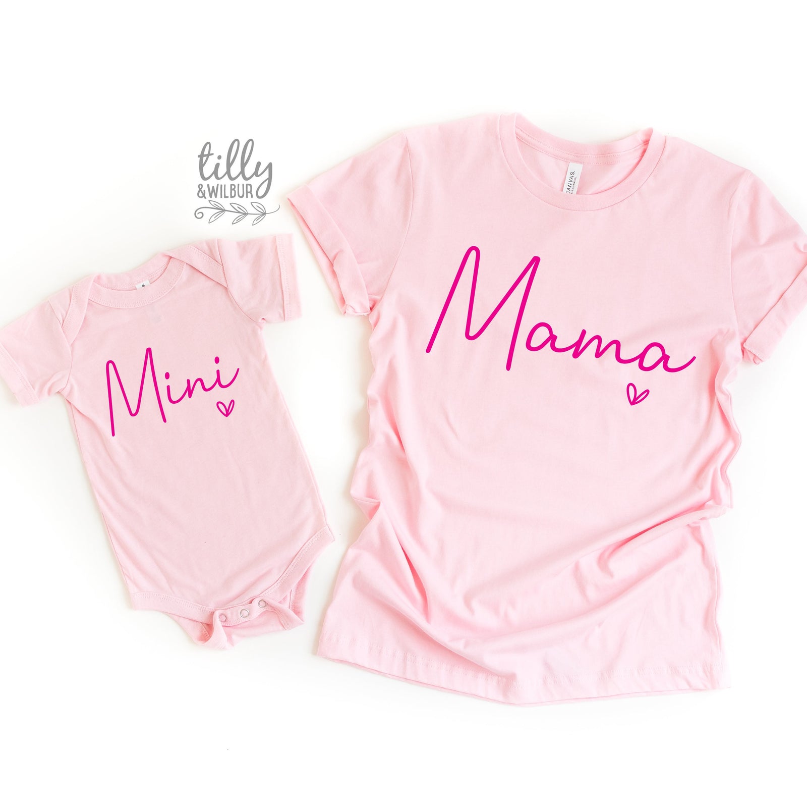 Mama & Me, Mama T-Shirt, Mini Bodysuit, Mama And Mama's Mini Matching Outfits, Our First Mother's Day, Mother Daughter, Mommy And Me Gift