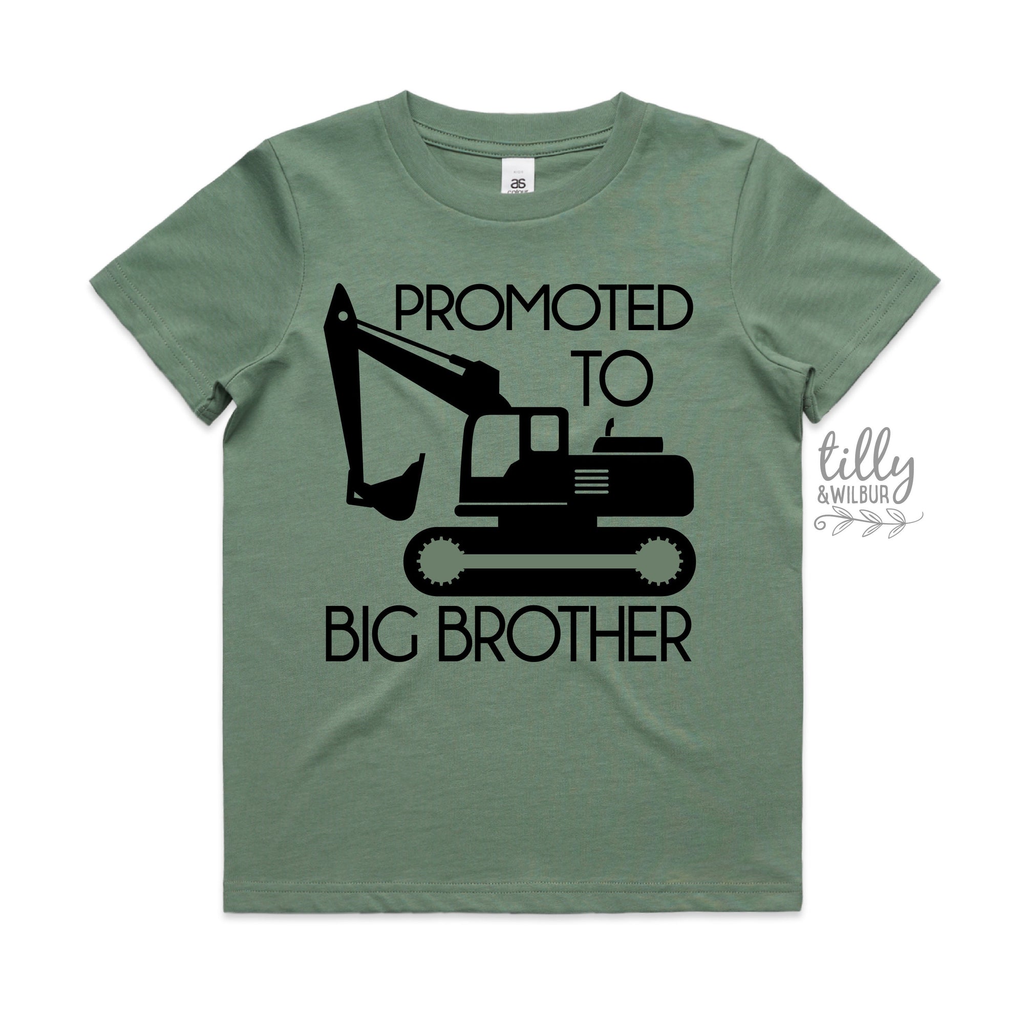 Big Brother T-Shirt, Promoted To Big Brother Shirt, Excavator T-Shirt, Digger T-Shirt, I'm Going To Be A Big Brother, Pregnancy Announcement