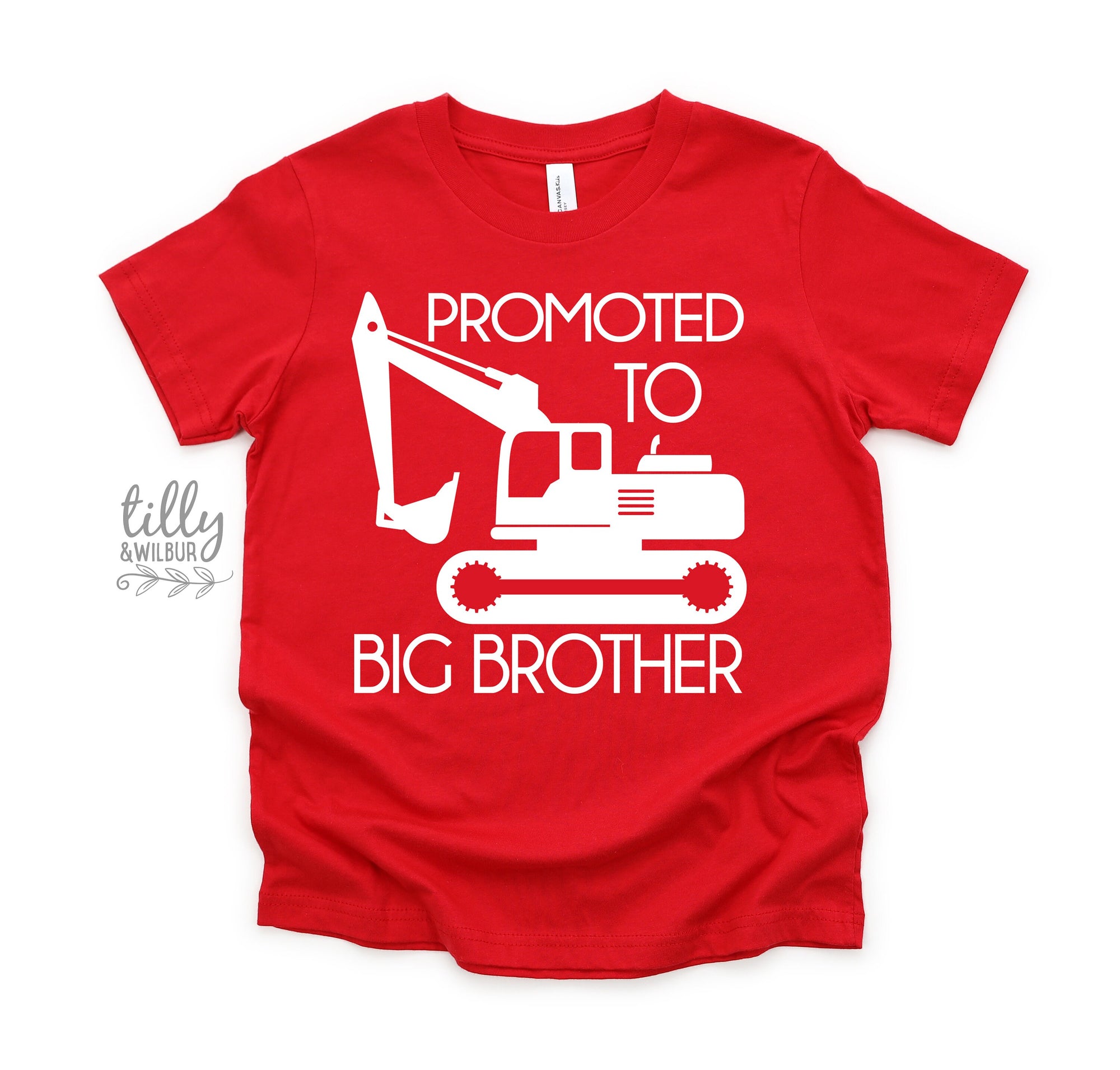 Big Brother T-Shirt, Promoted To Big Brother Shirt, Excavator T-Shirt, Digger T-Shirt, I'm Going To Be A Big Brother, Pregnancy Announcement