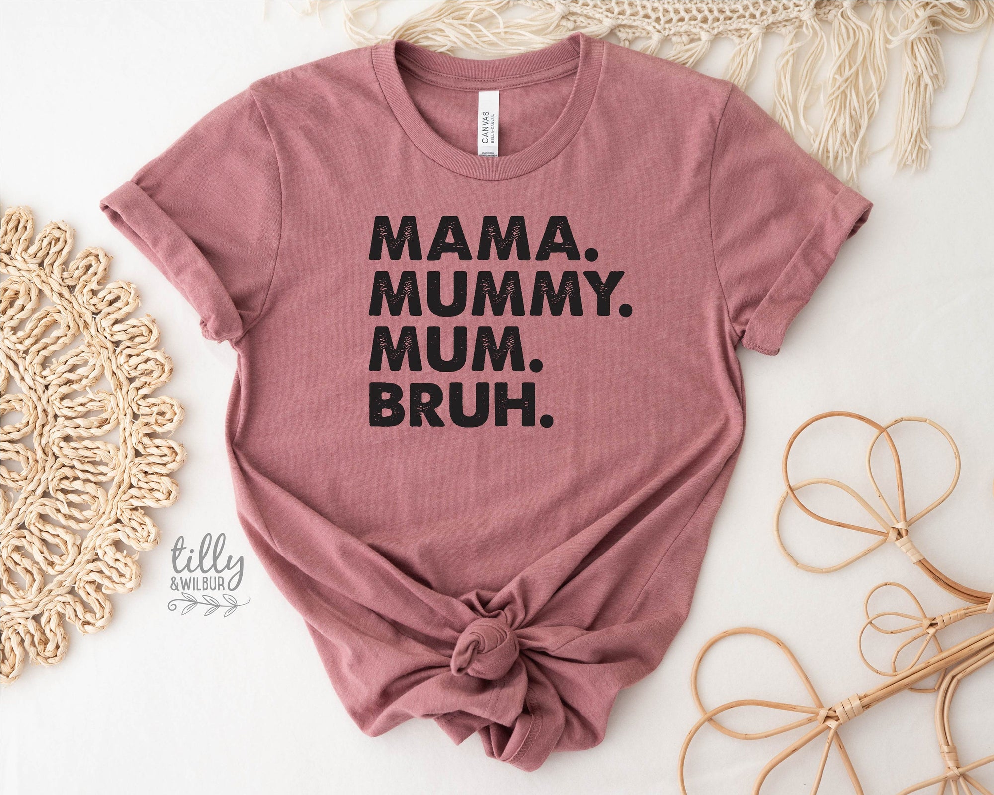 Mama Mummy Mum Bruh T-Shirt, Funny Mum T-Shirt, Mother's Day T-Shirt, Motherhood Tee, Mothers Day Gift, Gift For Mom, Mama T-Shirt, Best Mum
