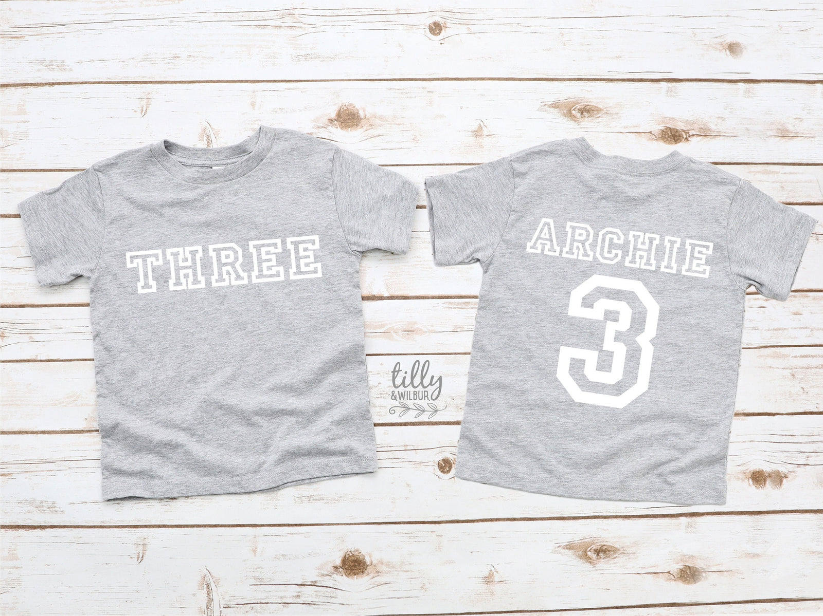 3rd Birthday T-Shirt, Personalised 3 Birthday T-Shirt, 3rd Birthday Gift, Three Birthday Tee, Name And Number 3 On Back Of Shirt, Cake Smash