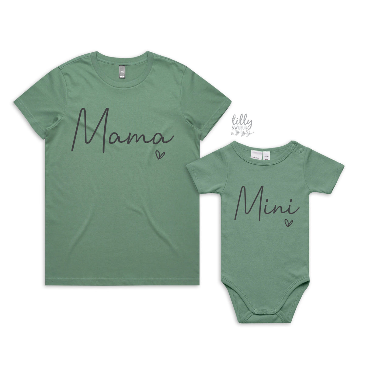 Mama &amp; Me, Mama T-Shirt, Mini Bodysuit, Mama And Mama&#39;s Mini Matching Outfits, Our First Mother&#39;s Day, Mother Daughter, Mother Son Gift