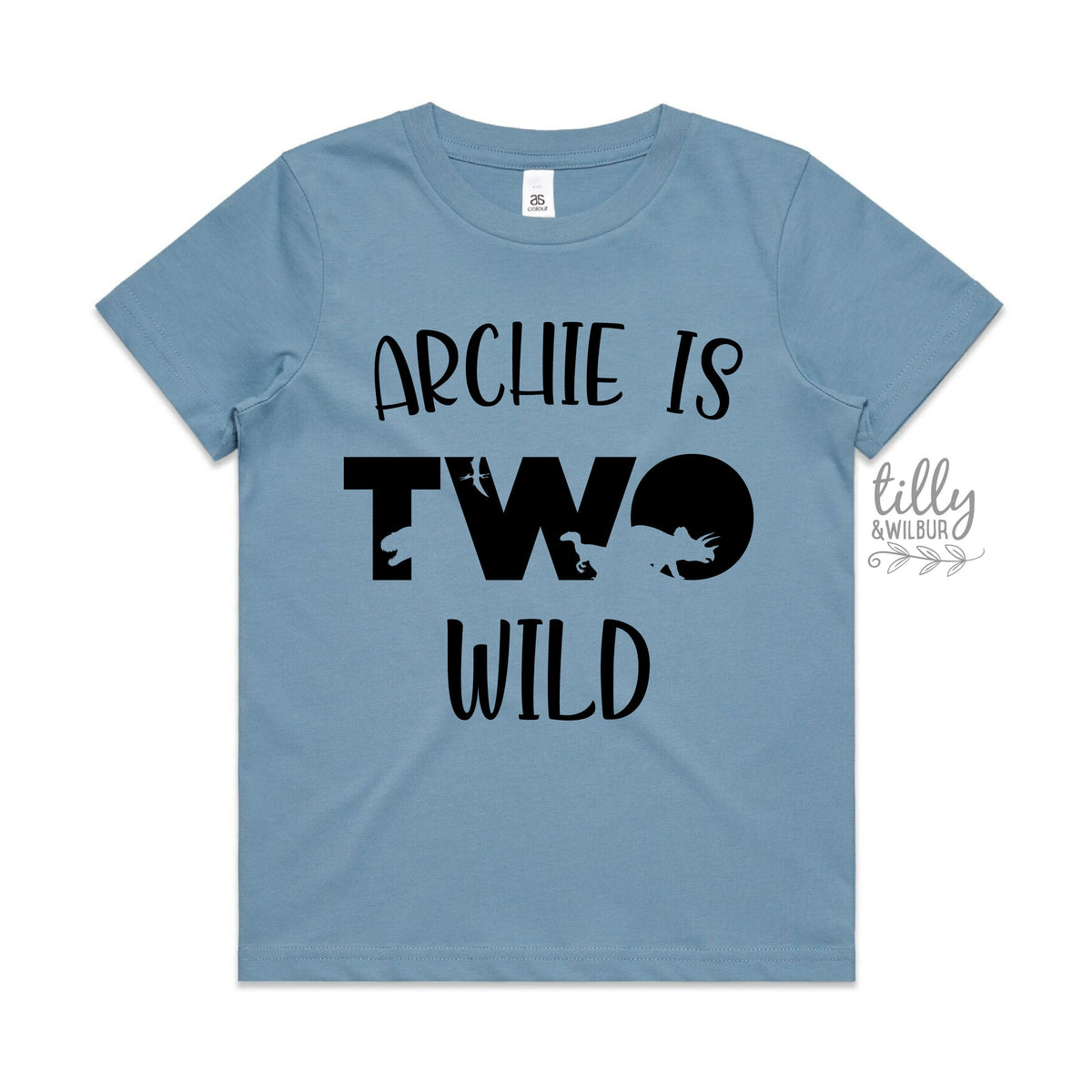 Two Wild Birthday T-Shirt, Two Wild Dinosaur T-Shirt, 2 Year Old Boy, Second Birthday Gift, 2nd Birthday Present, 2nd Birthday Outfit, Boy 2