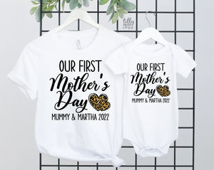 Our First Mother's Day 2022 Matching Outfits, Mother And Baby Mother's Day T-Shirts, Mothers Day Gift, Mummy & Me Matching, 1st Mother's Day