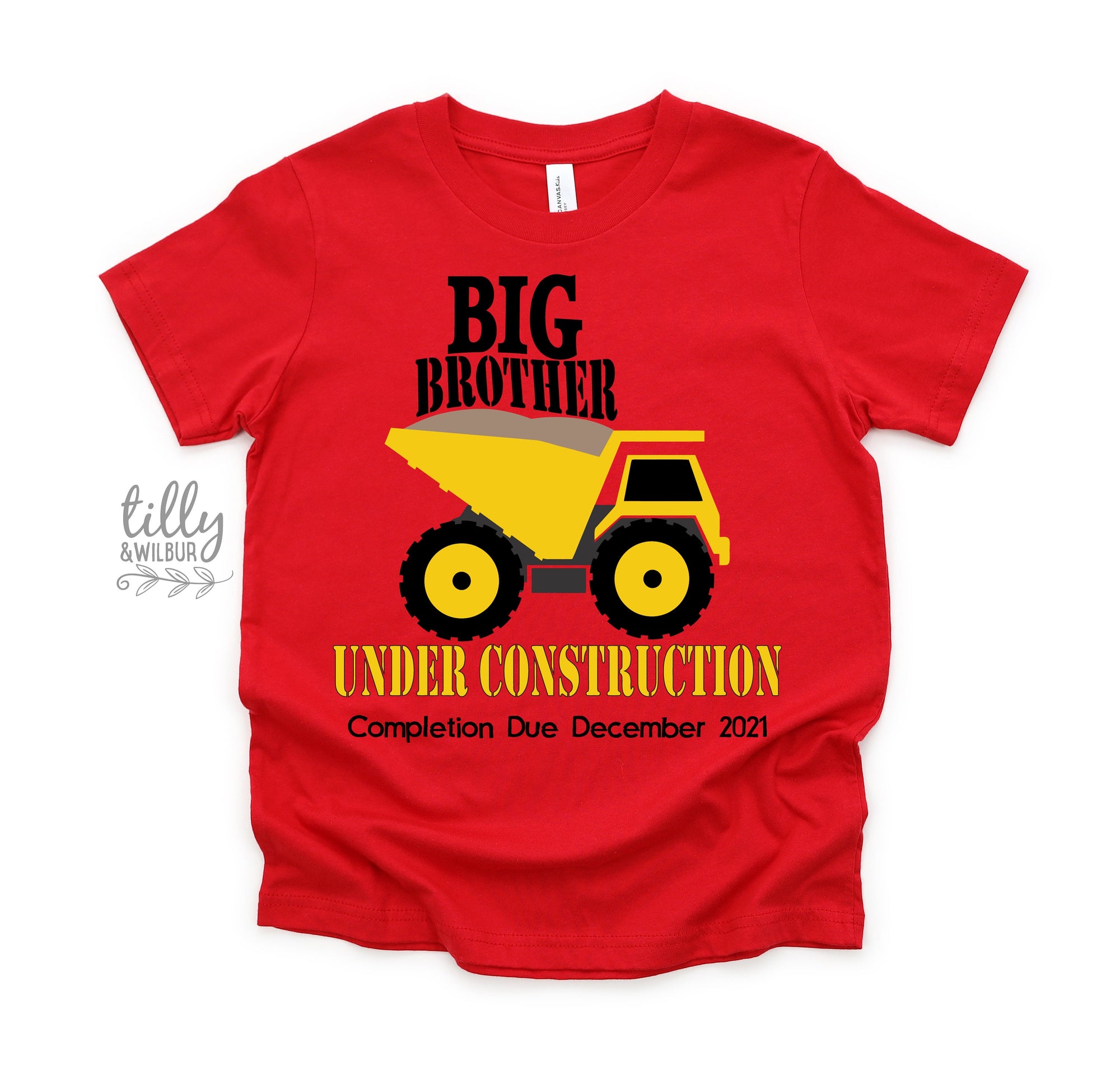 Big Brother T-Shirt, Big Brother Under Construction T-Shirt, Promoted To Big Brother, I'm Going To Be A Big Brother, Pregnancy Announcement