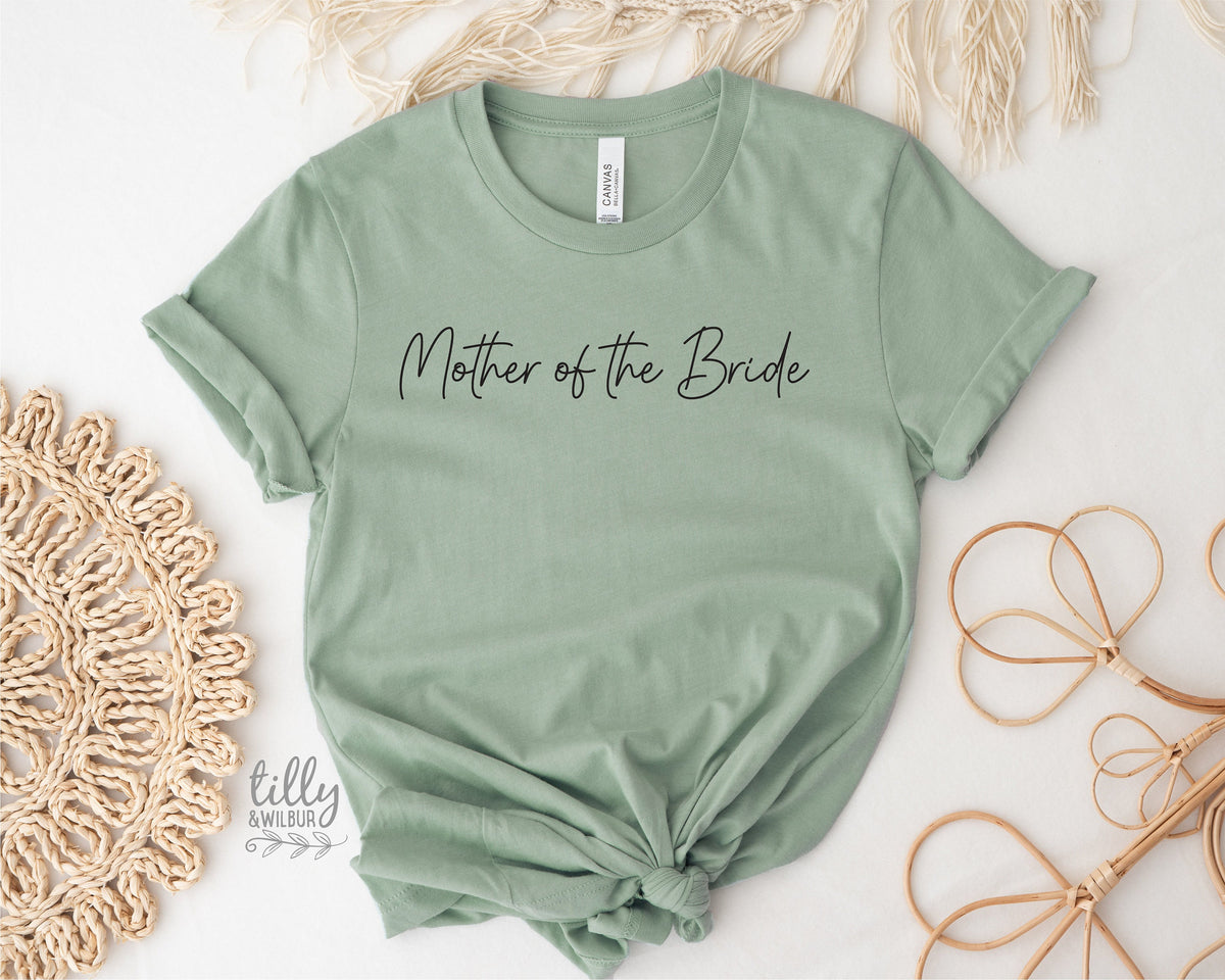 Mother Of The Bride T-Shirt, Bride Tribe T-Shirt, Bridesmaids T-Shirt, Matching Bridal Party Gifts, Wedding Gift, Hens Party Shirts, Groom