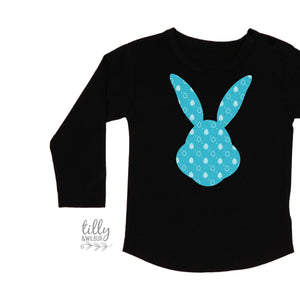 Easter T-Shirt, Bunny T-Shirt, Rabbit T-Shirt, Easter Shirt, Rabbit Shirt, Funny Easter Gift, Hip Hop Easter Clothing, Blue Patterned Bunny