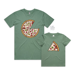 Matching Pizza Slice Family T-Shirts, Father And Son, Mother And Daughter, Matching Dad Baby, Daddy Daughter, Father's Day Gift, Dad Gift