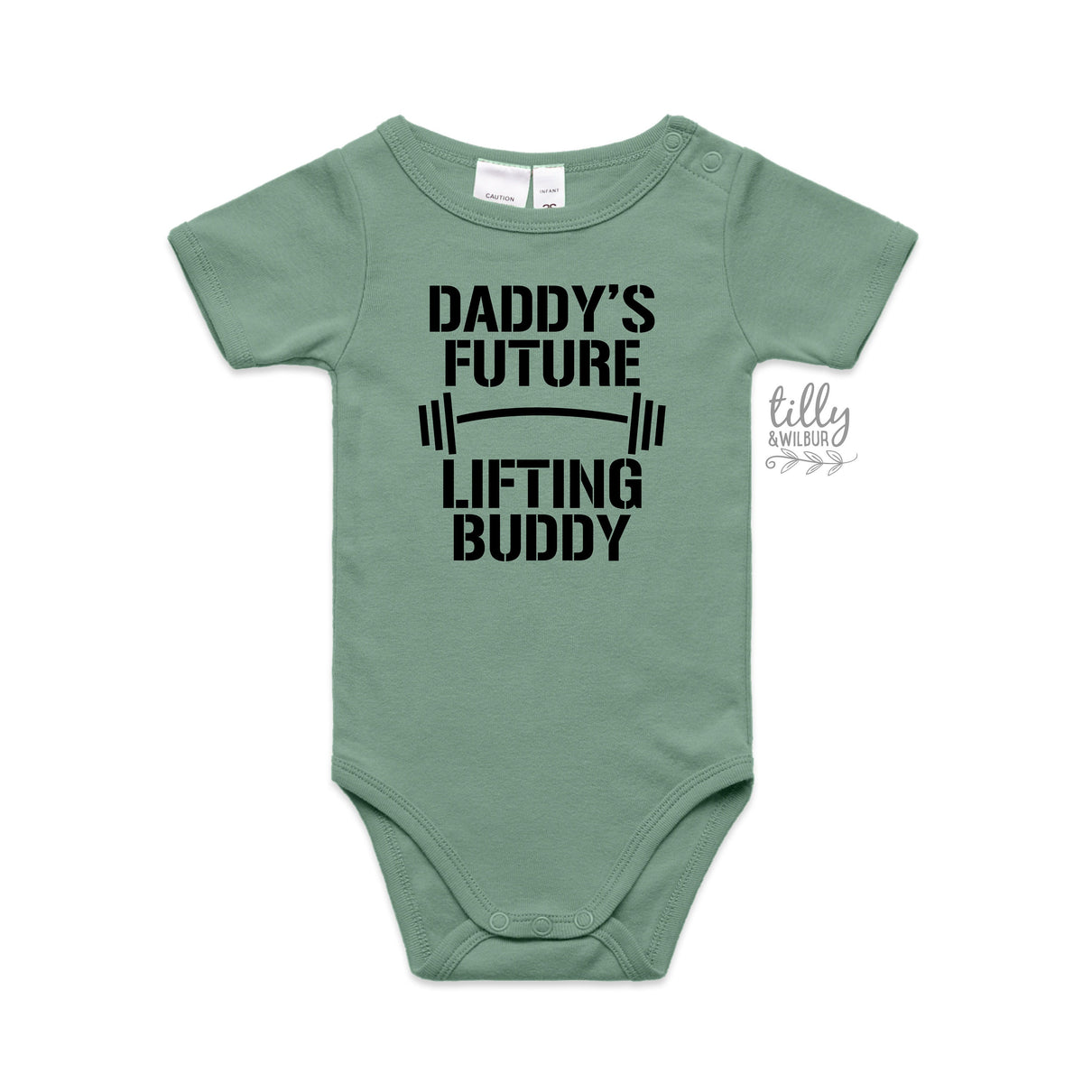 Daddy&#39;s Future Lifting Buddy, Daddy Bodysuit, Daddy Baby Clothes, New Dad Gift, Dad Gym, Dad Workout, Pregnancy Announcement, Baby Reveal