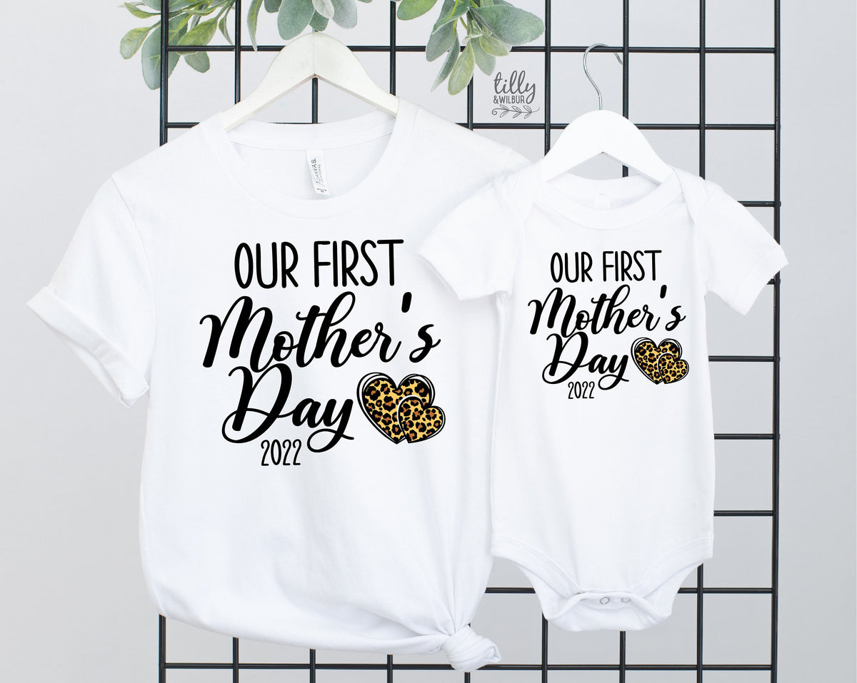 Our First Mother&#39;s Day 2022 Matching Outfits, Mother And Baby Mother&#39;s Day T-Shirts, Mothers Day Gift, Mummy &amp; Me Matching, 1st Mother&#39;s Day