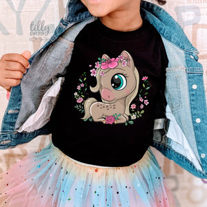 Horse T-Shirt, Girl's Horse T-Shirt, Equestrian Gift, Horse Riding T-Shirt, Just A Girl Who Loves Horses, Birthday Gift For Girl, Pony Club