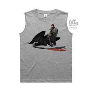 How To Train Your Dragon T-Shirt, Hiccup T-Shirt, Toothless T-Shirt, Night Fury T-Shirt, Boys Gift, Boys Birthday Party, Singlet, Tank, Gym