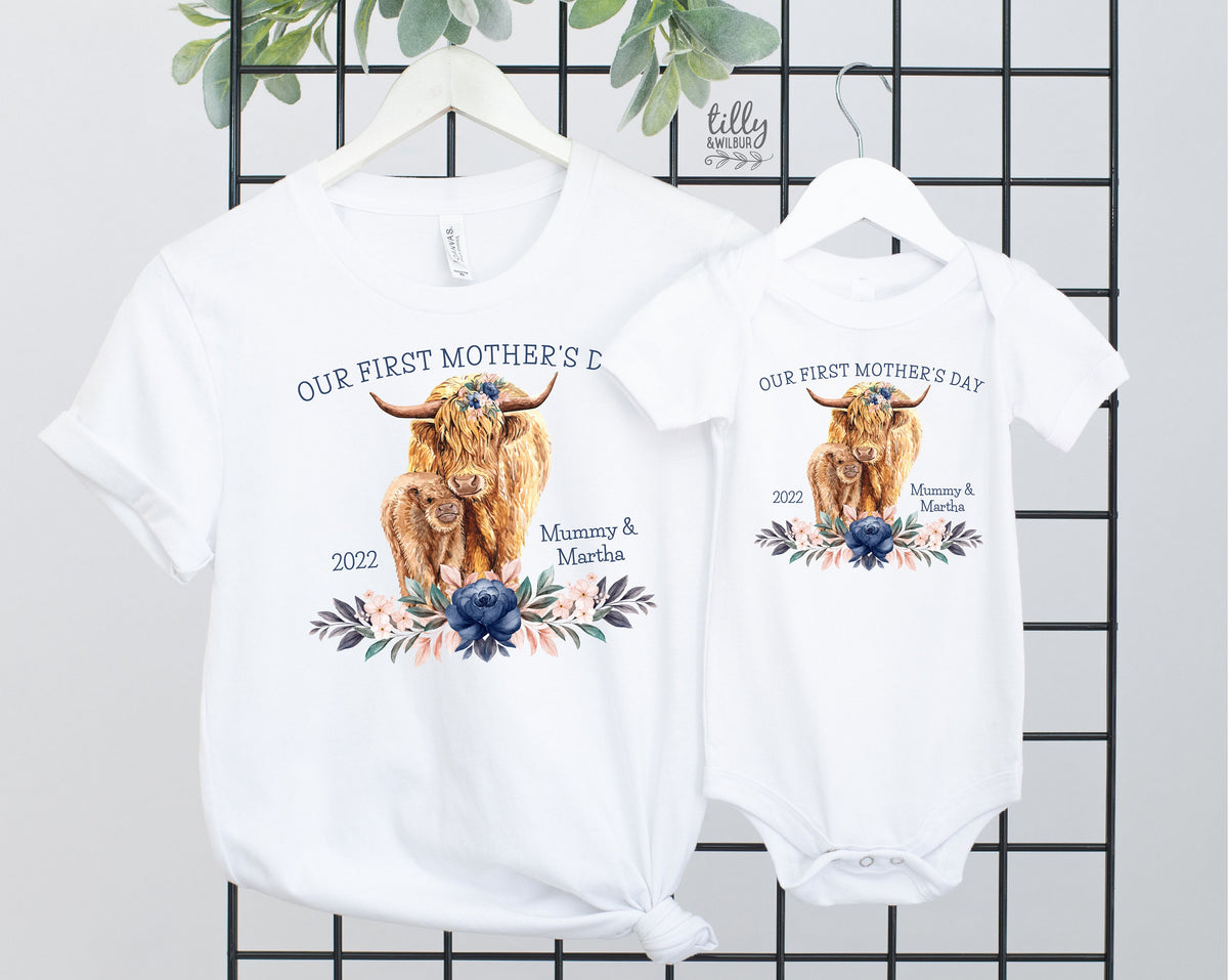 Our First Mother&#39;s Day 2022 Matching Outfits, Mother And Baby Mother&#39;s Day T-Shirts, Mothers Day Gift, Mummy &amp; Me Matching, 1st Mother&#39;s Day