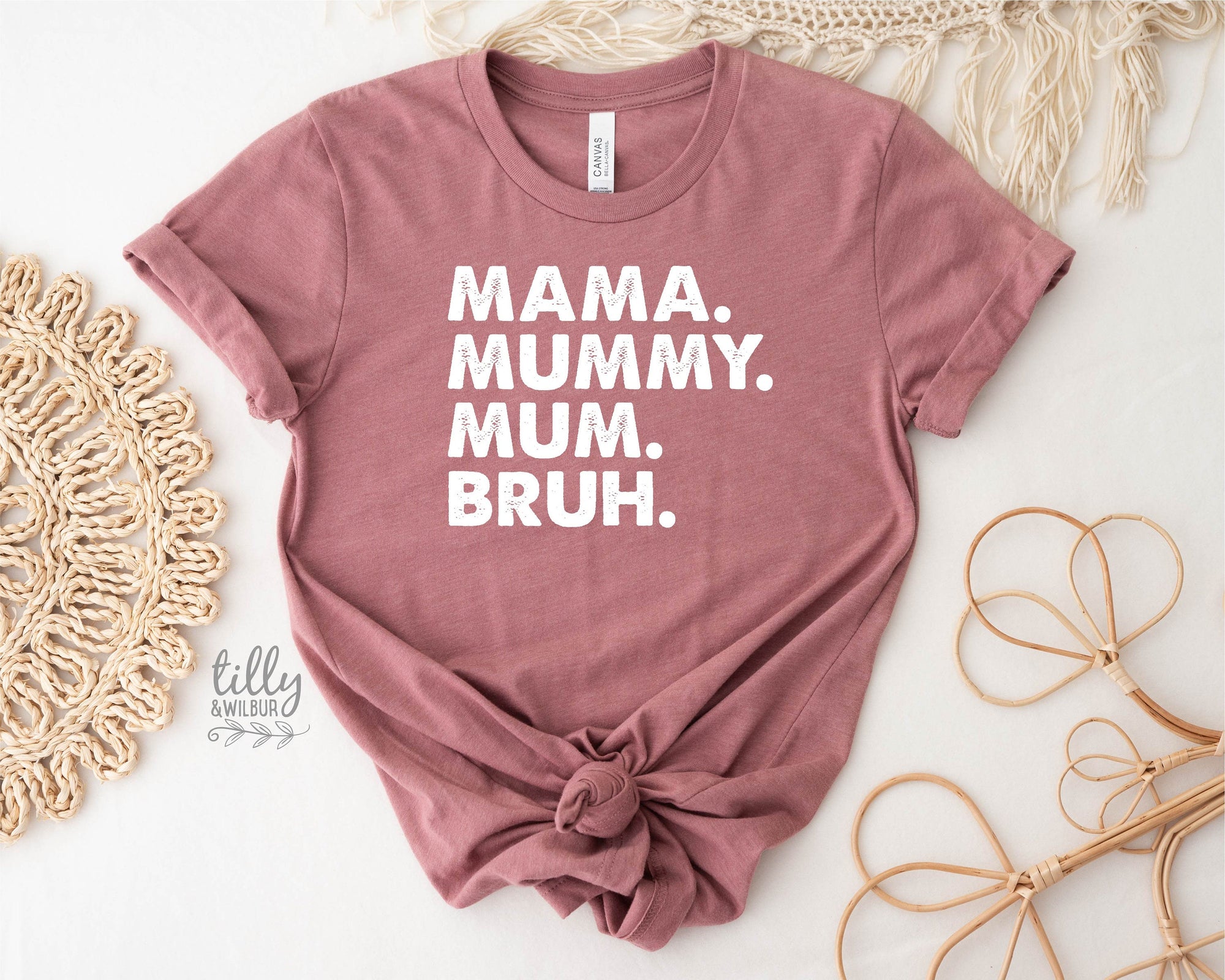 Mama Mummy Mum Bruh T-Shirt, Funny Mum T-Shirt, Mother's Day T-Shirt, Motherhood Tee, Mothers Day Gift, Gift For Mom, Mama T-Shirt, Best Mum