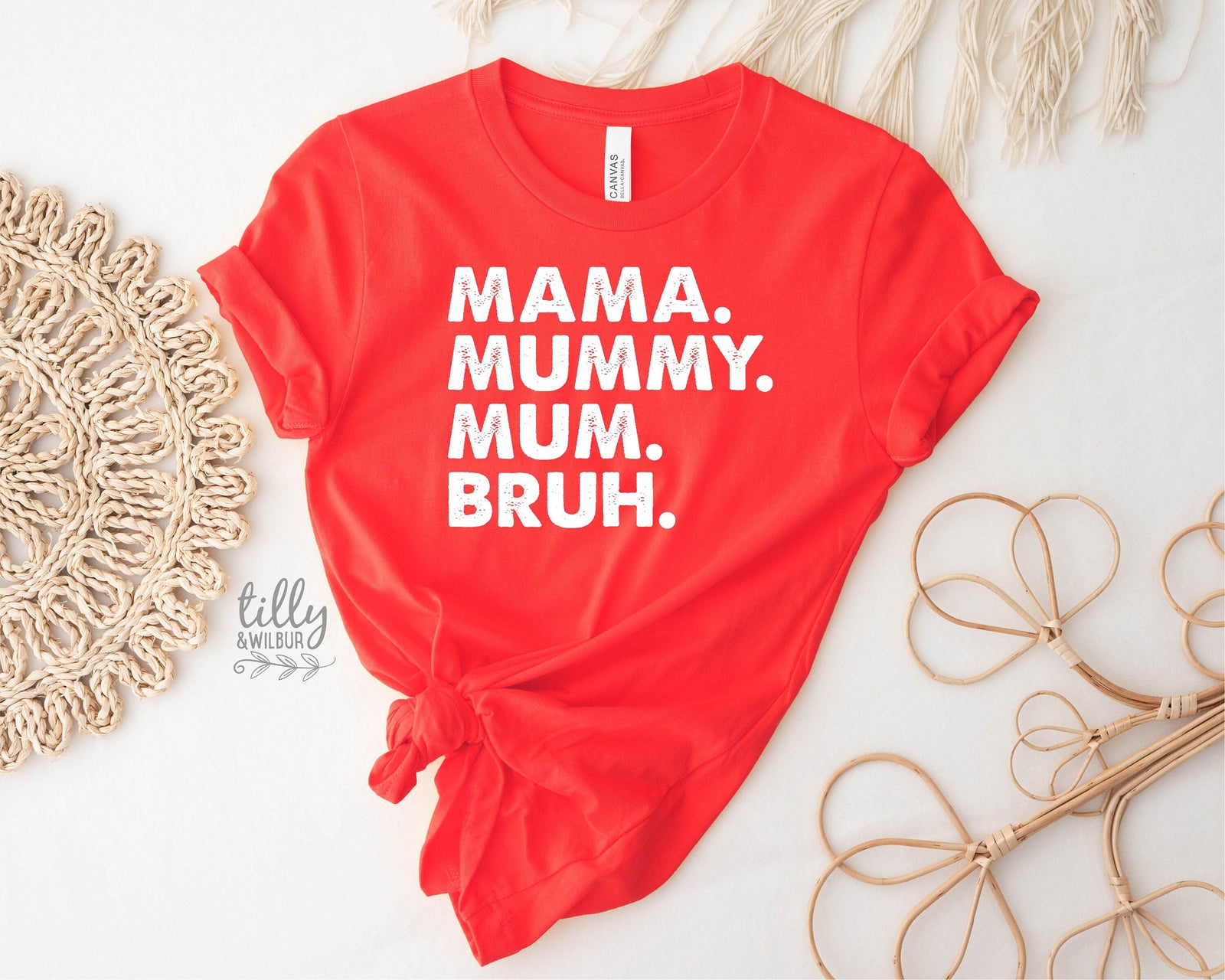Mama Mummy Mum Bruh T-Shirt, Funny Mum T-Shirt, Mother's Day T-Shirt, Motherhood Tee, Mothers Day Gift, Gift For Mom, Mama T-Shirt, Best Mum