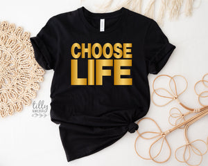 Choose Life T-Shirt, George Michael T-Shirt, Wham T-Shirt, Trainspotting T-Shirt, Retro 80s T-Shirt, 80's Night, Inspirational T-Shirt