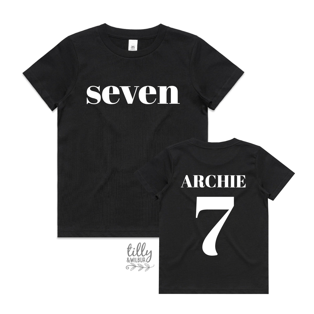 Seven T-Shirt, Seven Year Old Birthday T-Shirt, 7th Birthday Gift, Boy&#39;s 7th Birthday T-Shirt, I Am Seven, Birthday Boy,  Happy 7th Birthday