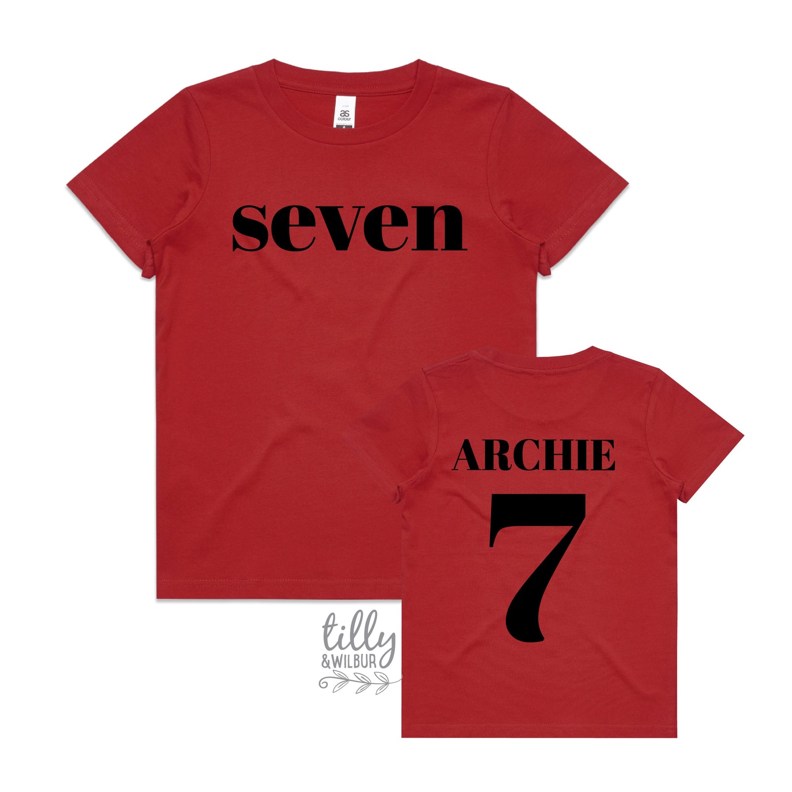 Seven T-Shirt, Seven Year Old Birthday T-Shirt, 7th Birthday Gift, Boy's 7th Birthday T-Shirt, I Am Seven, Birthday Boy,  Happy 7th Birthday