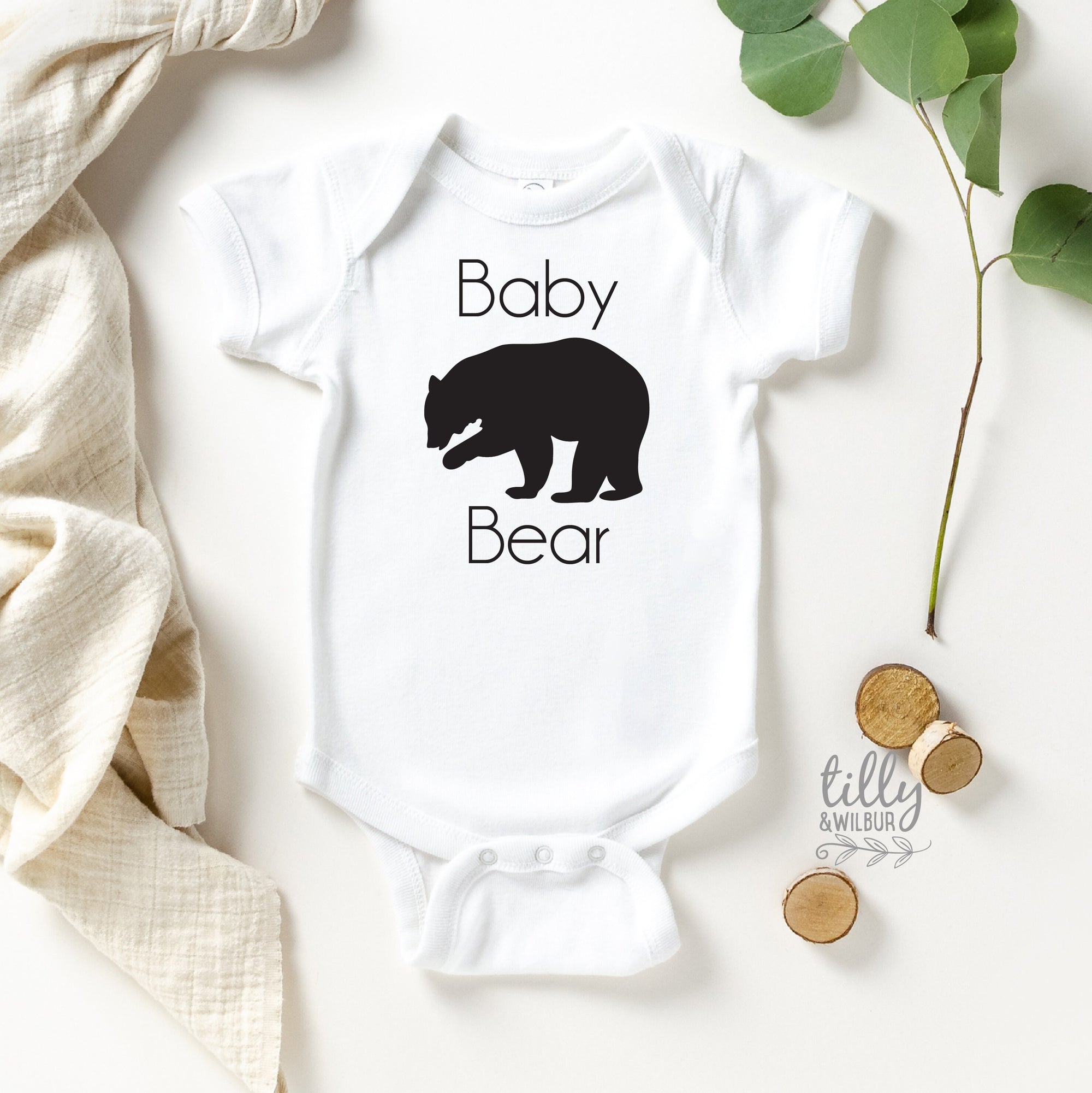 Baby Bear Bodysuit, Add To Matching Set For Growing Bub, Matching Mother's Day Bodysuit, Matching Father's Day Bodysuit, Matching Family