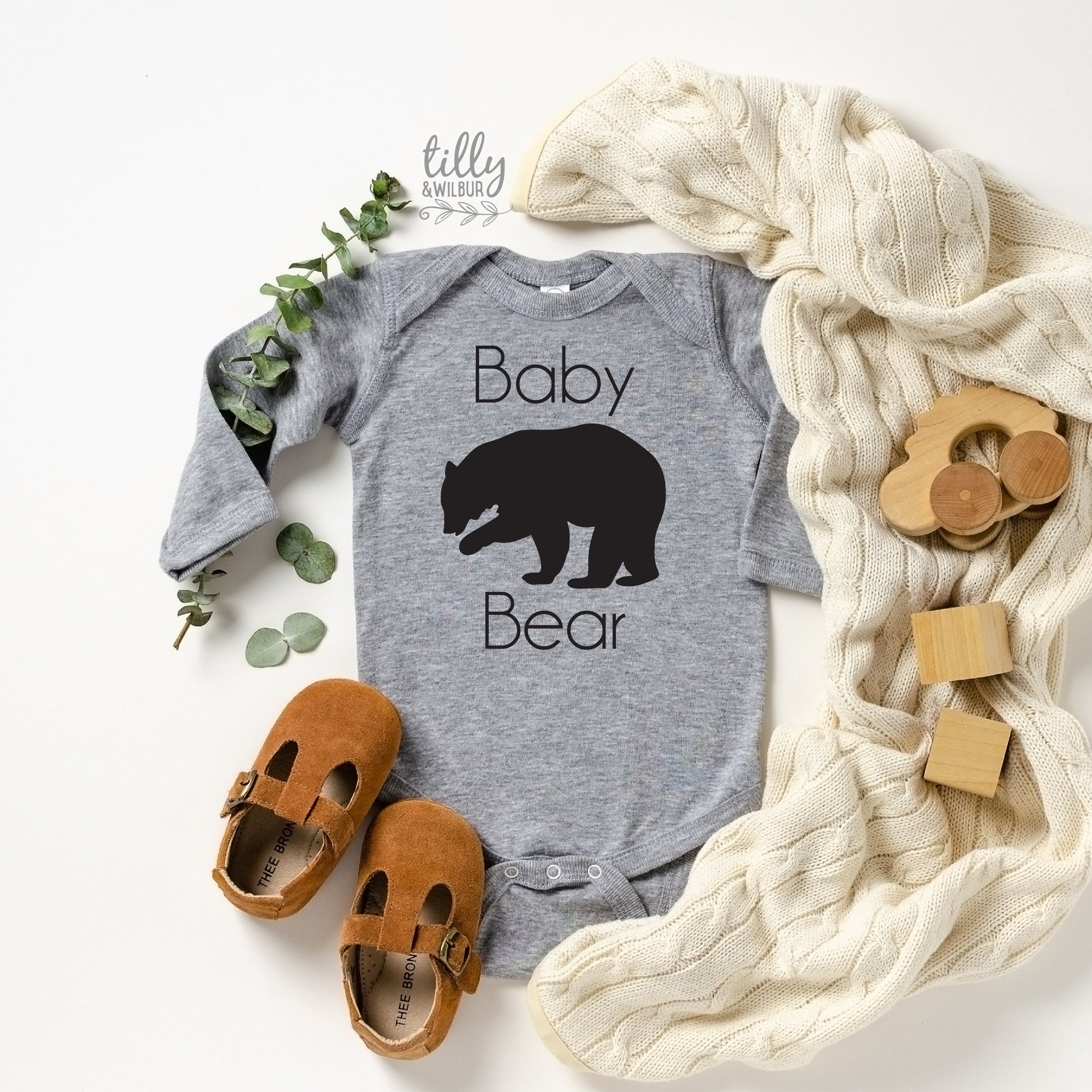Baby Bear Bodysuit, Add To Matching Set For Growing Bub, Matching Mother's Day Bodysuit, Matching Father's Day Bodysuit, Matching Family
