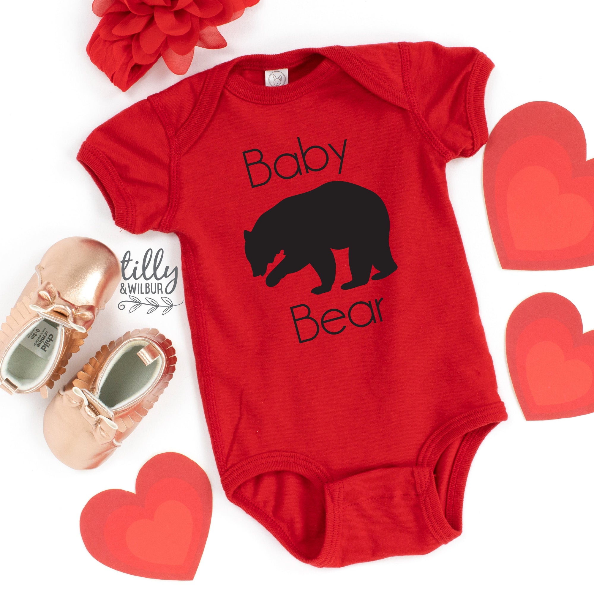 Baby Bear Bodysuit, Add To Matching Set For Growing Bub, Matching Mother's Day Bodysuit, Matching Father's Day Bodysuit, Matching Family