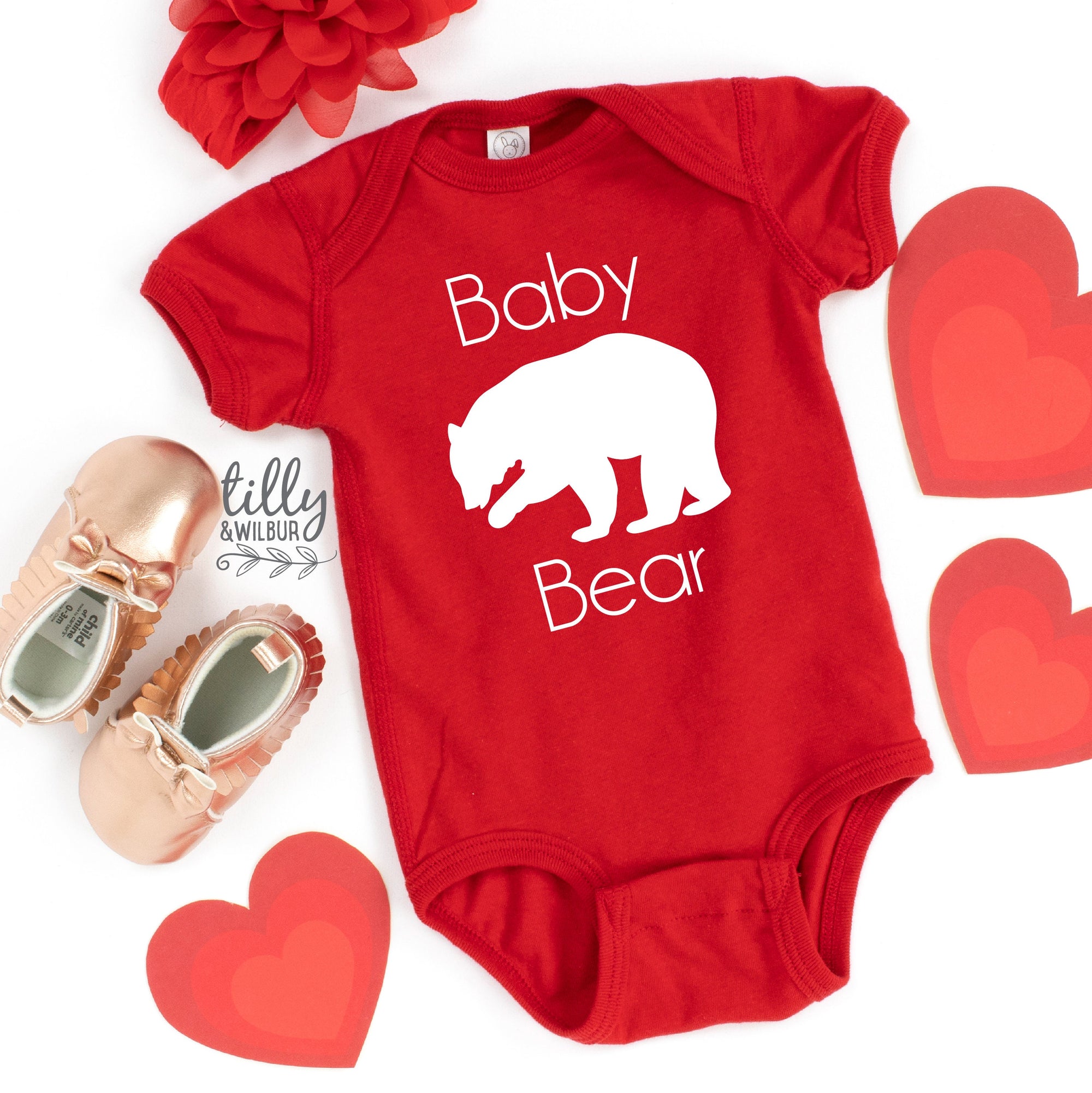 Baby Bear Bodysuit, Add To Matching Set For Growing Bub, Matching Mother's Day Bodysuit, Matching Father's Day Bodysuit, Matching Family
