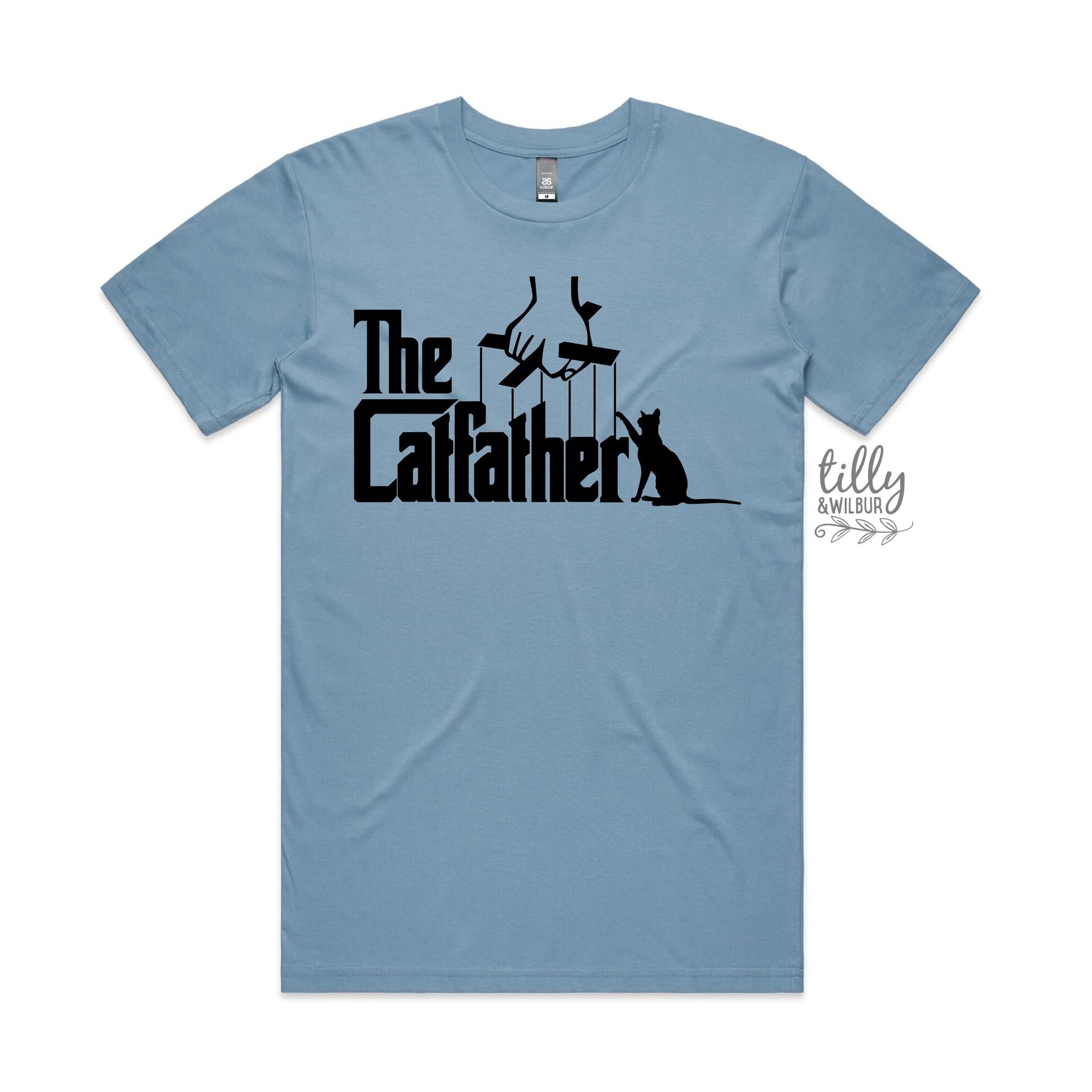 The Catfather T-Shirt, Cat T-Shirt, Funny Cat T-Shirt, Kitty Shirt, Kitten T-Shirt, I Love Cats T-Shirt, Animal Lover, Funny Men's T-Shirt